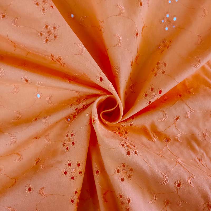 Tessuto Sangallo Tinta Unita Fantasia Sole Luna Fiori 