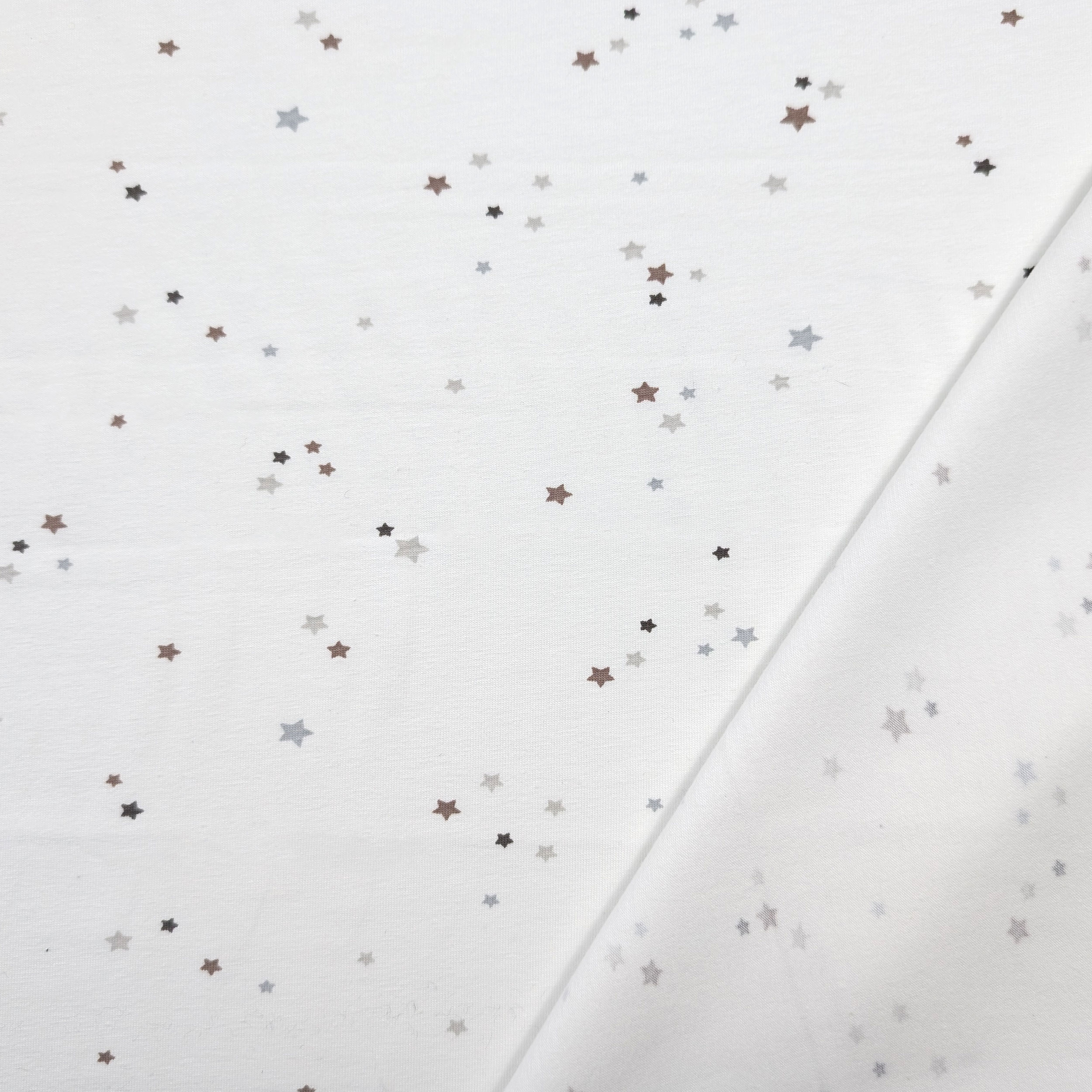 Jersey Cotone Bianco Stelline Image