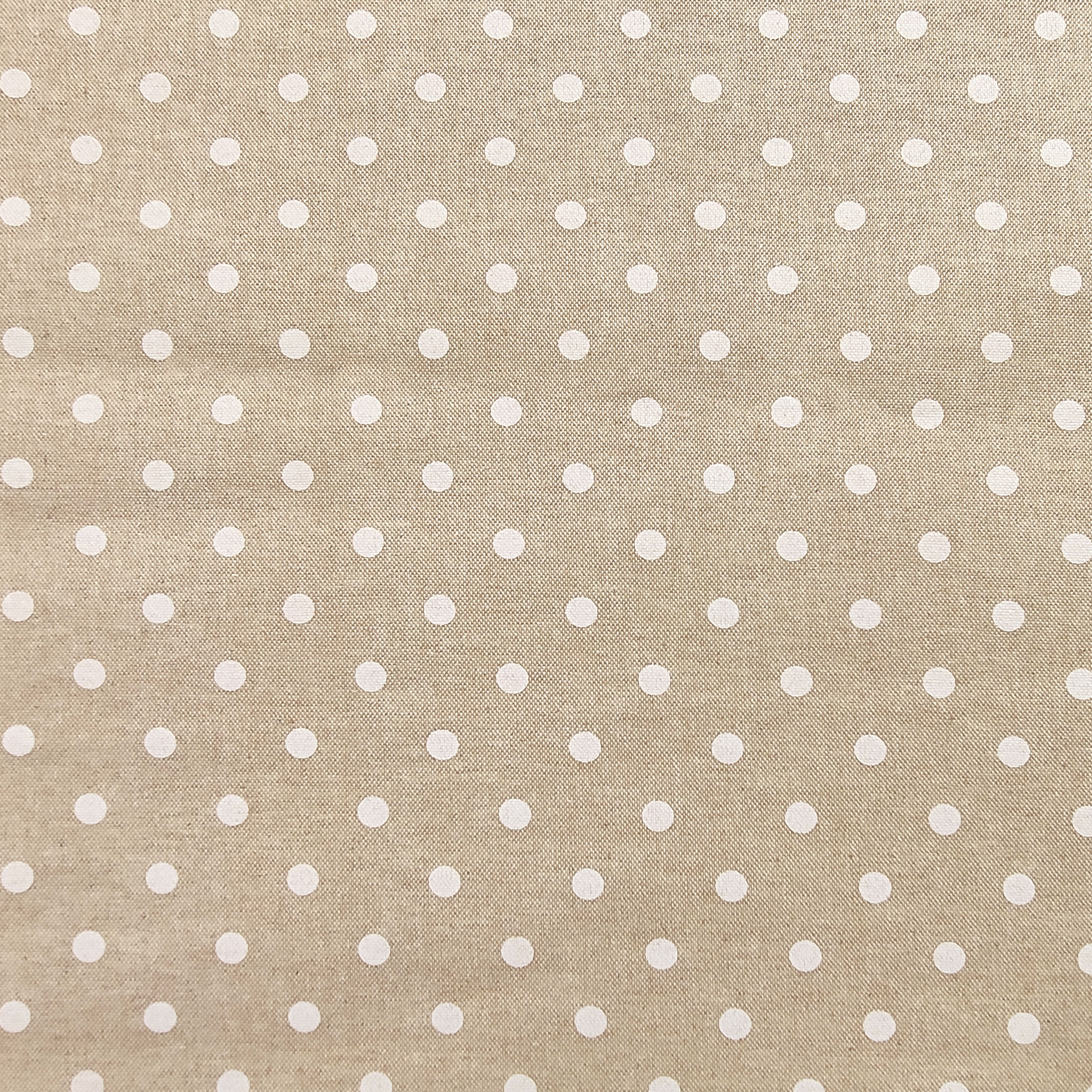Tovaglia Resinata Antimacchia Beige a Pois Image