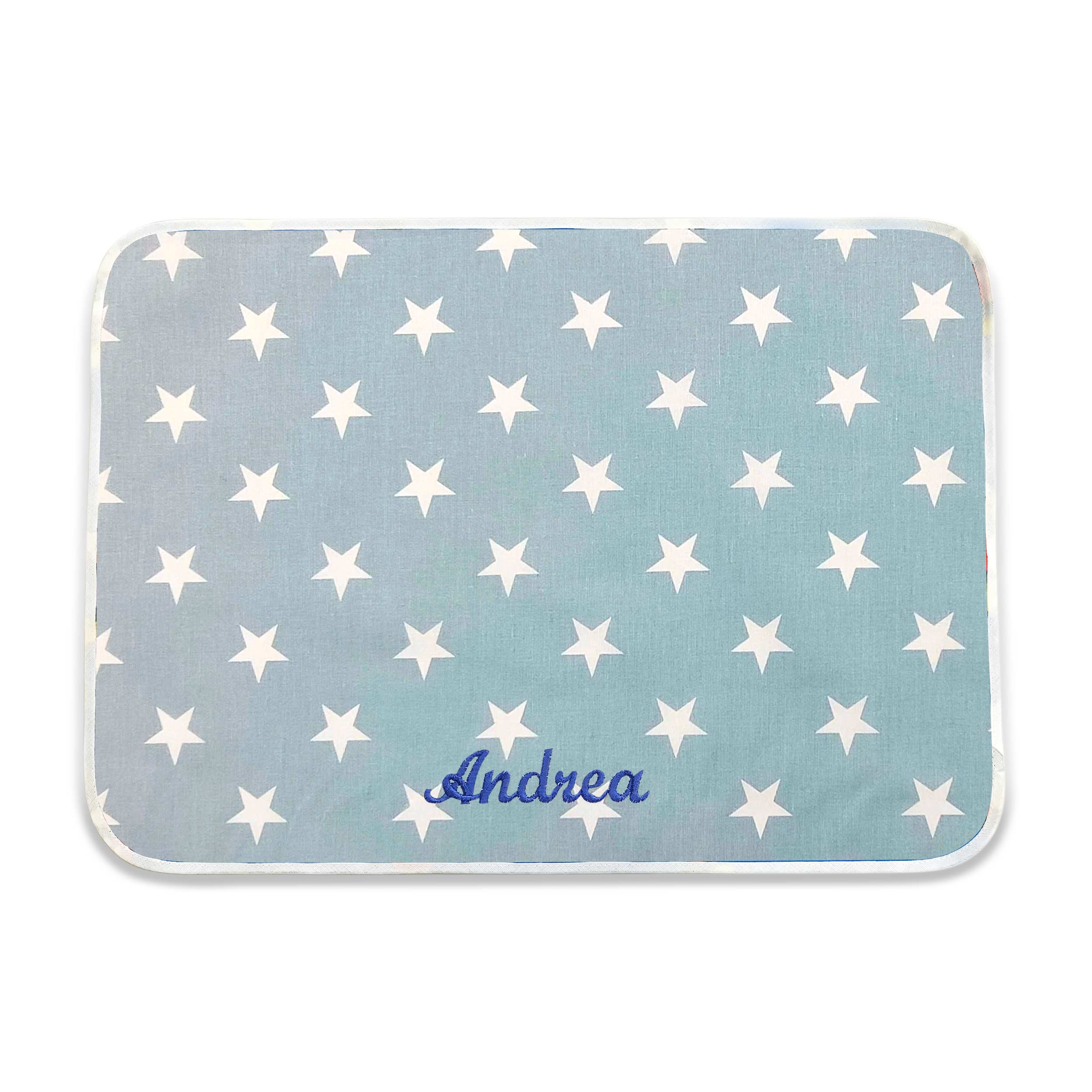 Tovaglietta Stelle Bianche con Sfondo Azzurro