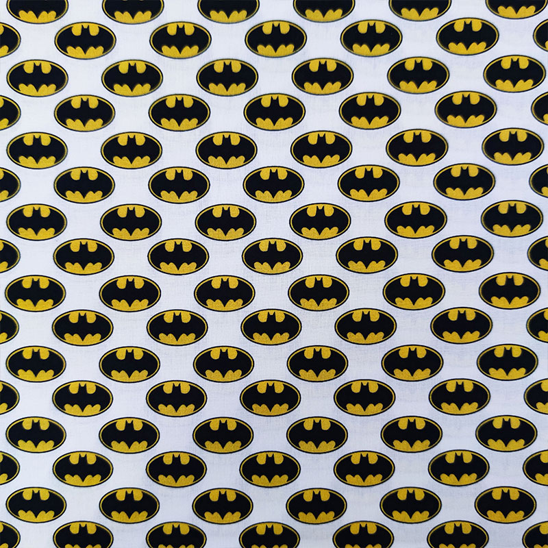 Ritaglio Tessuto Cotone DC Logo Batman 50x150 cm