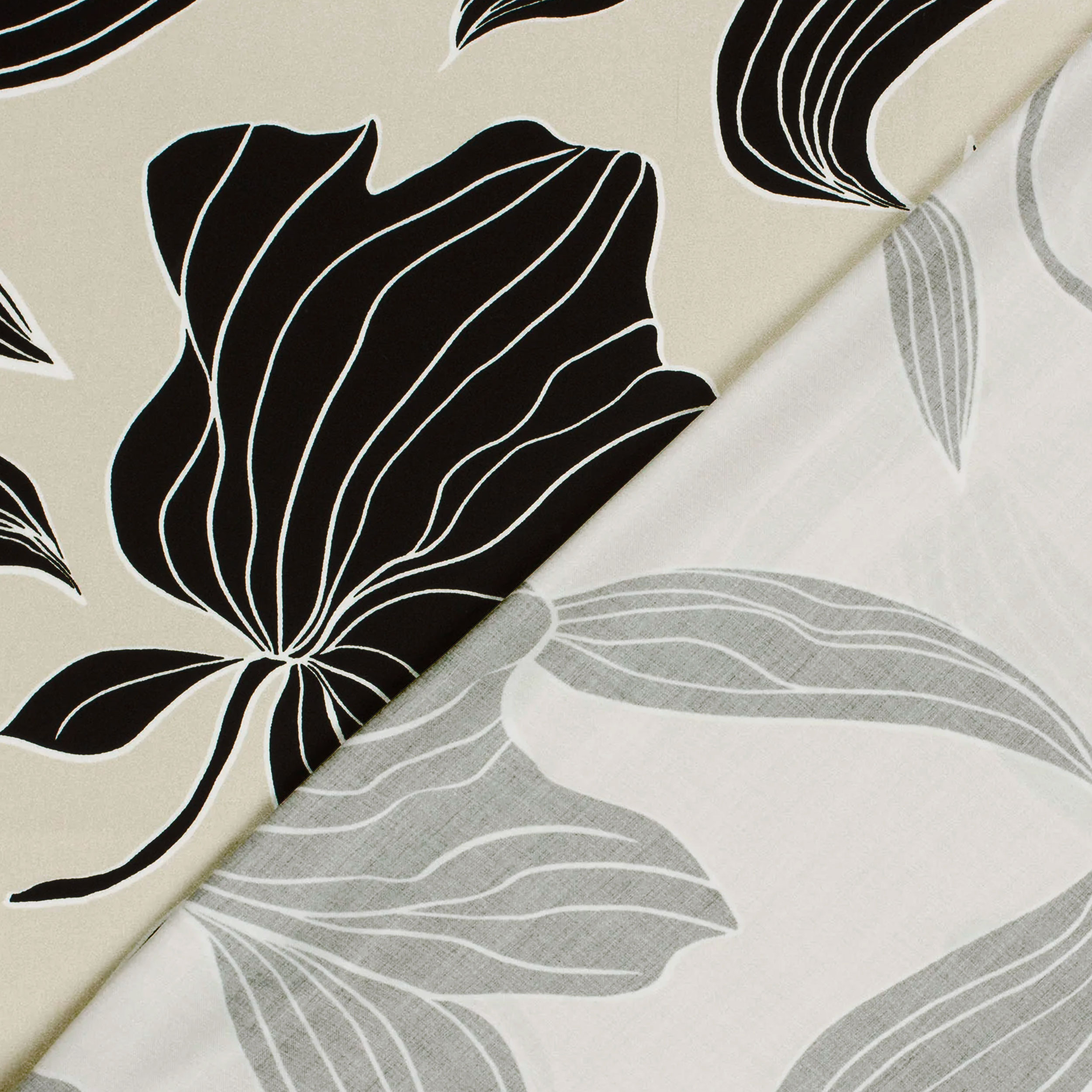 Viscosa Fantasia Floreale Sfondo Beige