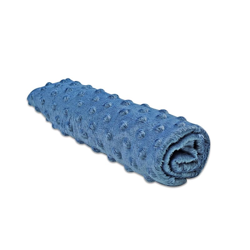 Ritaglio Minky Dots Peluche Avio 50 x 150 cm Image