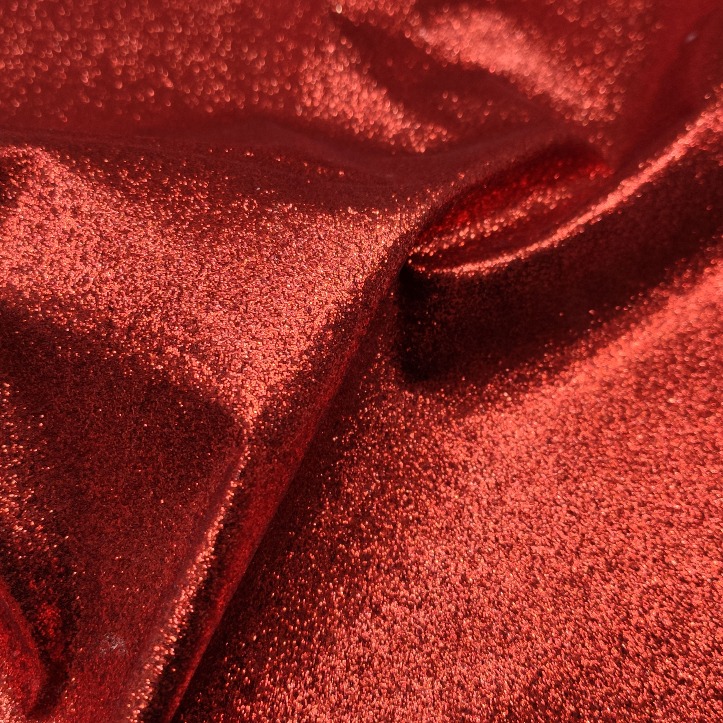 raso per handmade glitter rosso
