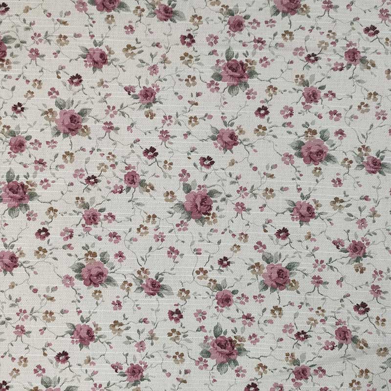 Tessuto arredo fiorellini rosa