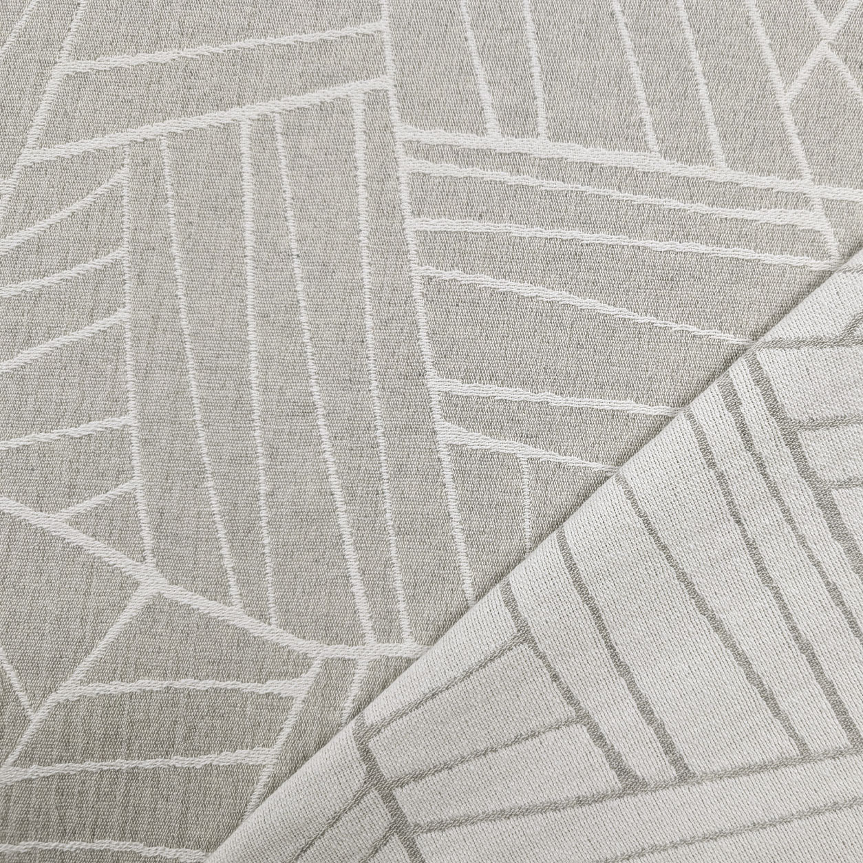 Jacquard Geometria Astratta Grigio H 280 cm Image