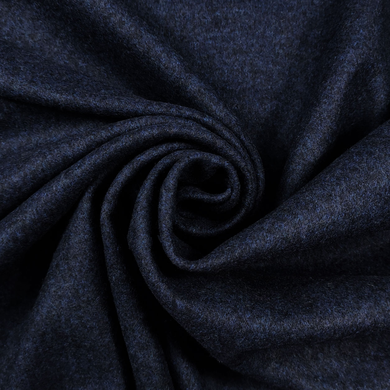 Tessuto maglia blu melange