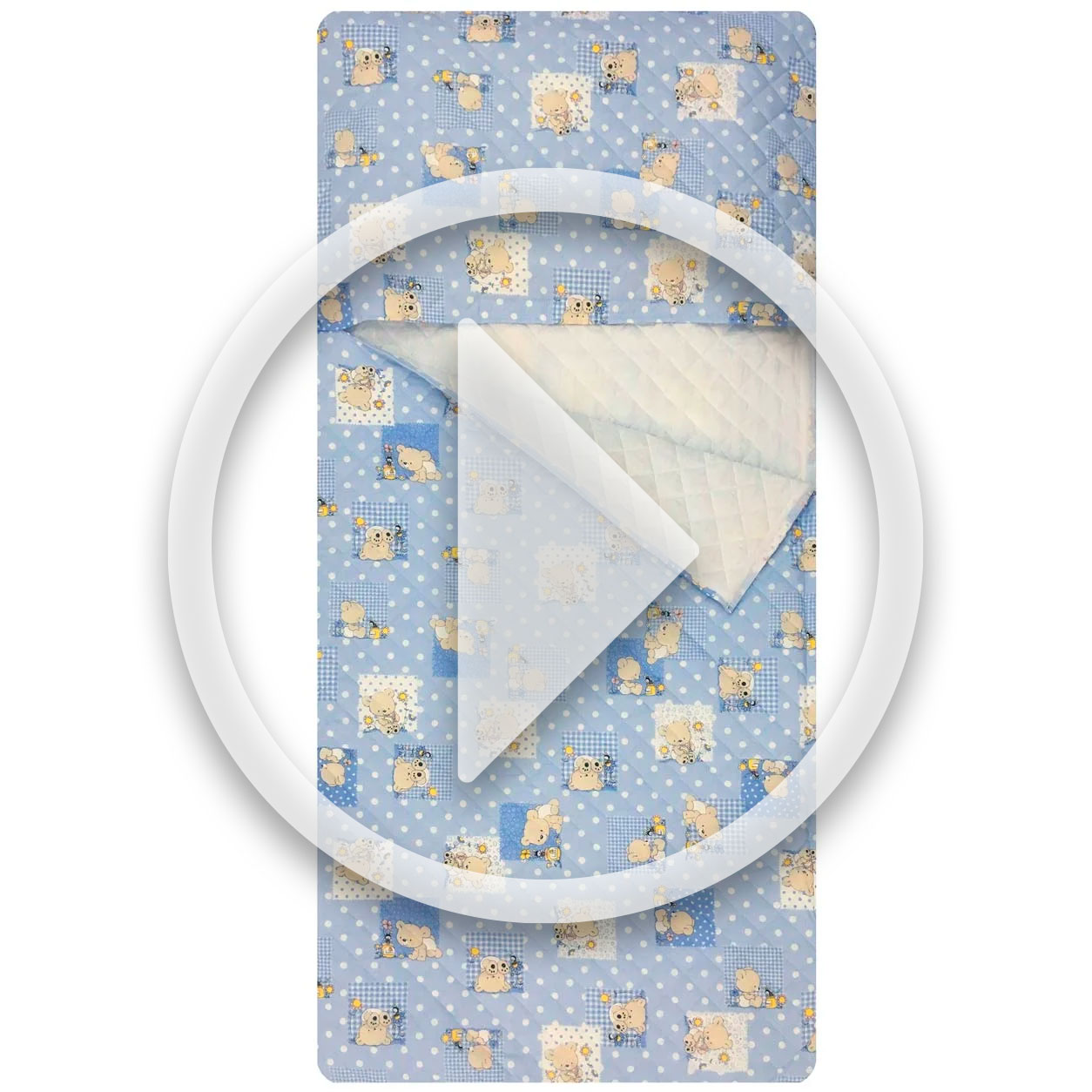 Sacco Nanna Orsetti e Api Azzurro Image