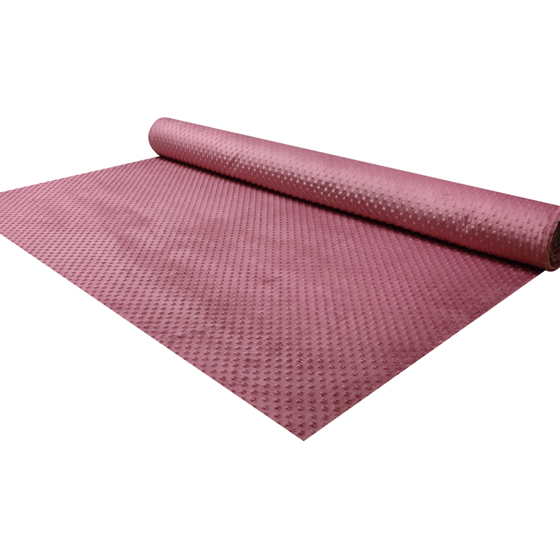 Tessuto Minky Dots Lux Rosa Antico 