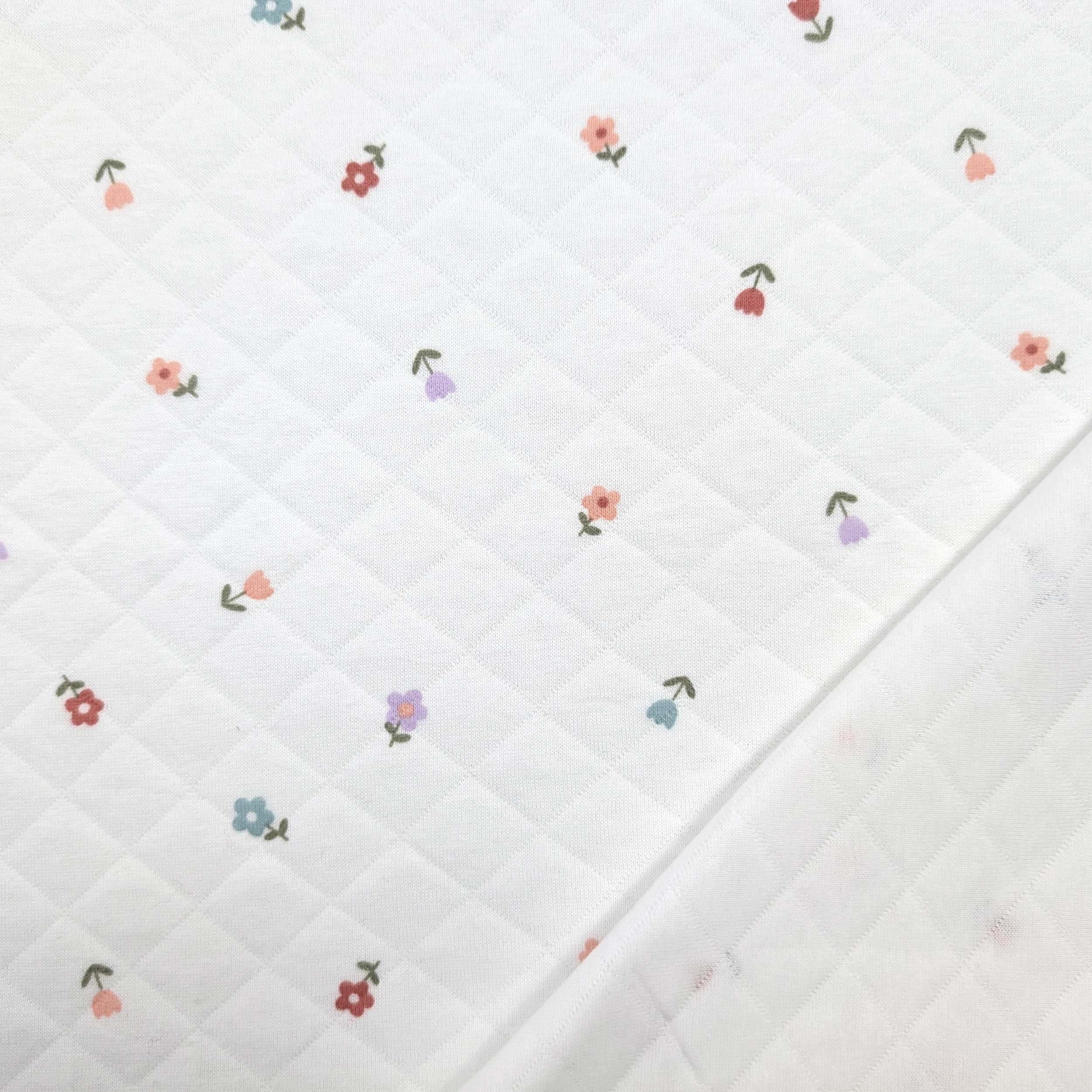 Jersey Trapuntato Fantasia Fiori Image