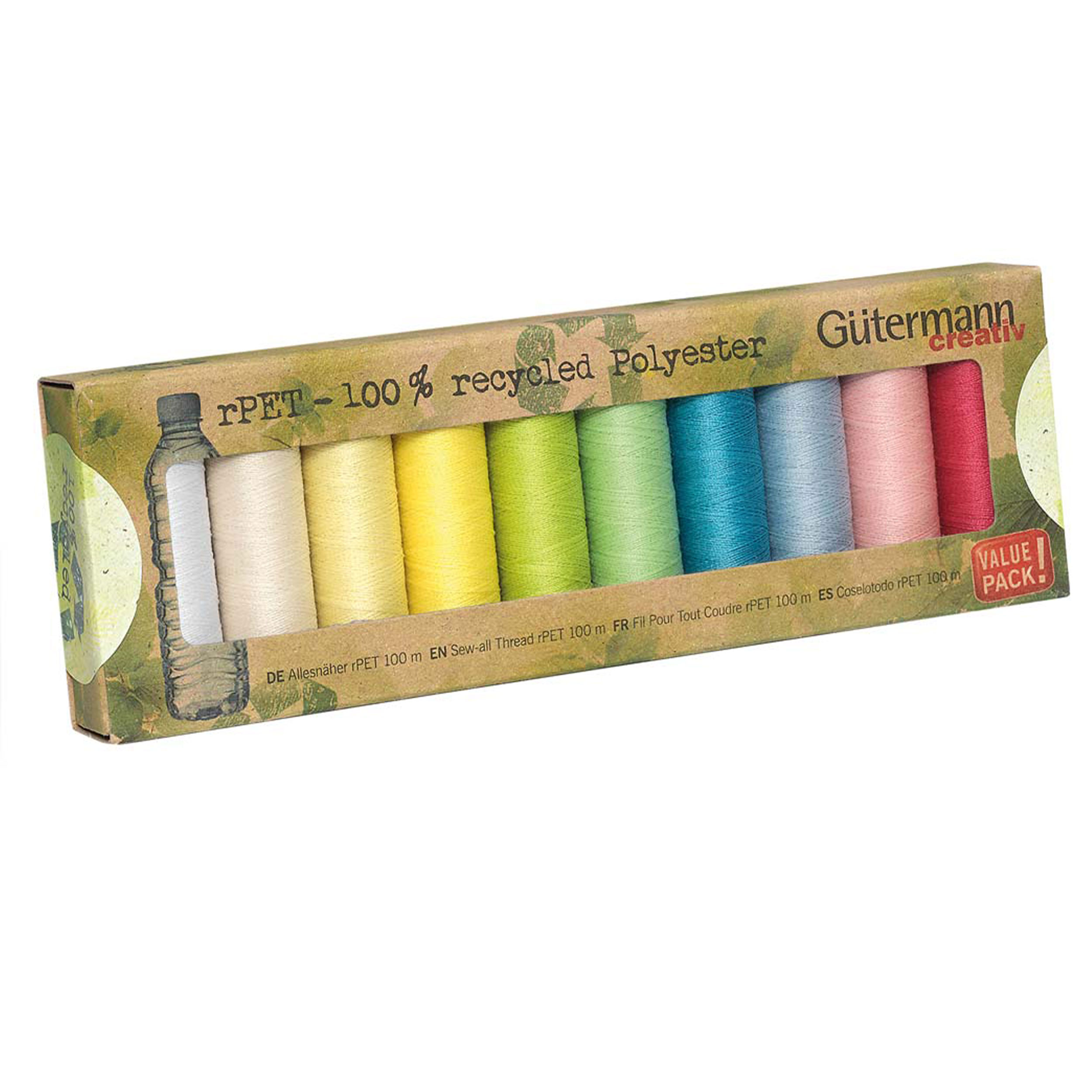 Gutermann Creative Cucitutto rPET 10 Bobine Pastello Image