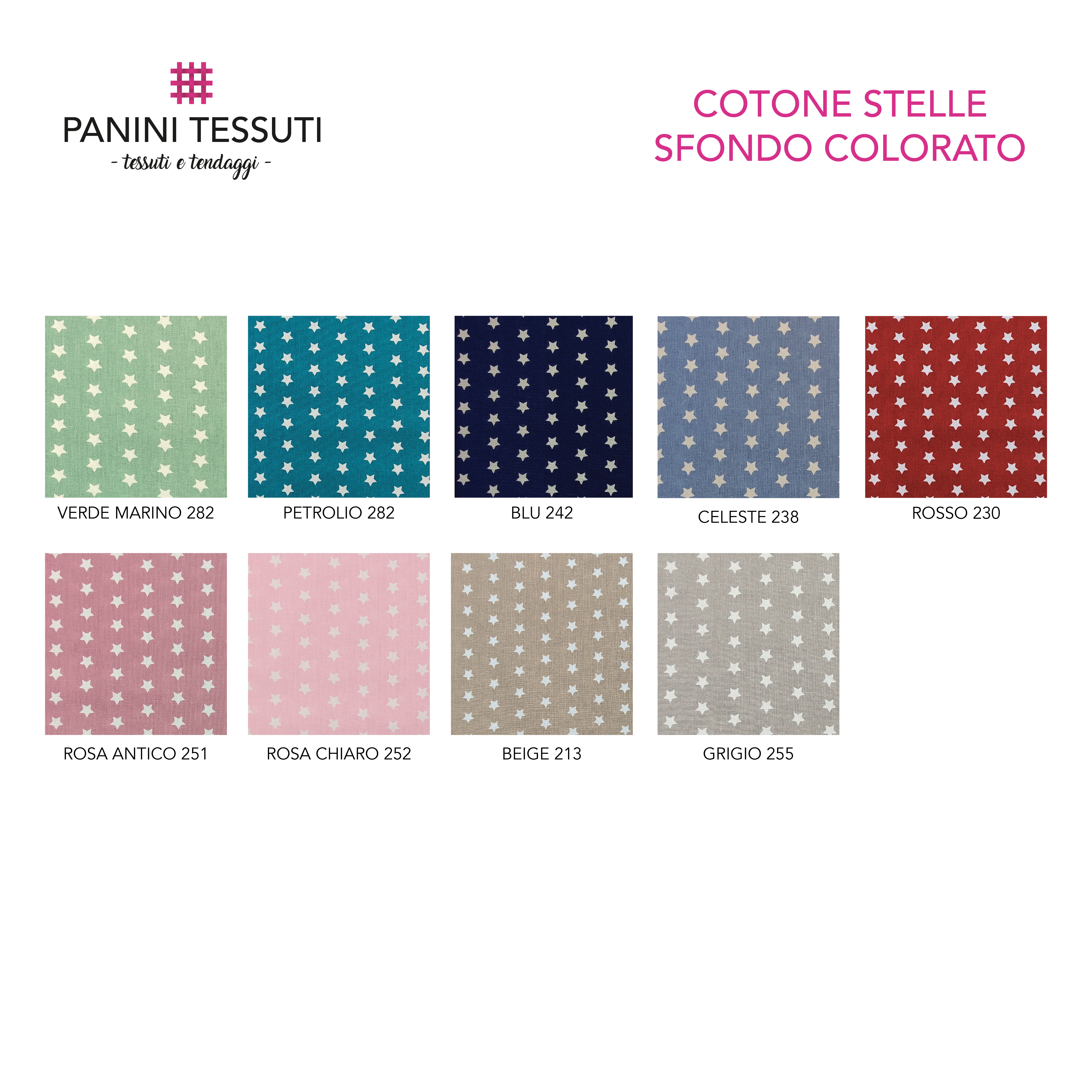 Tabella Colore stelle bianche