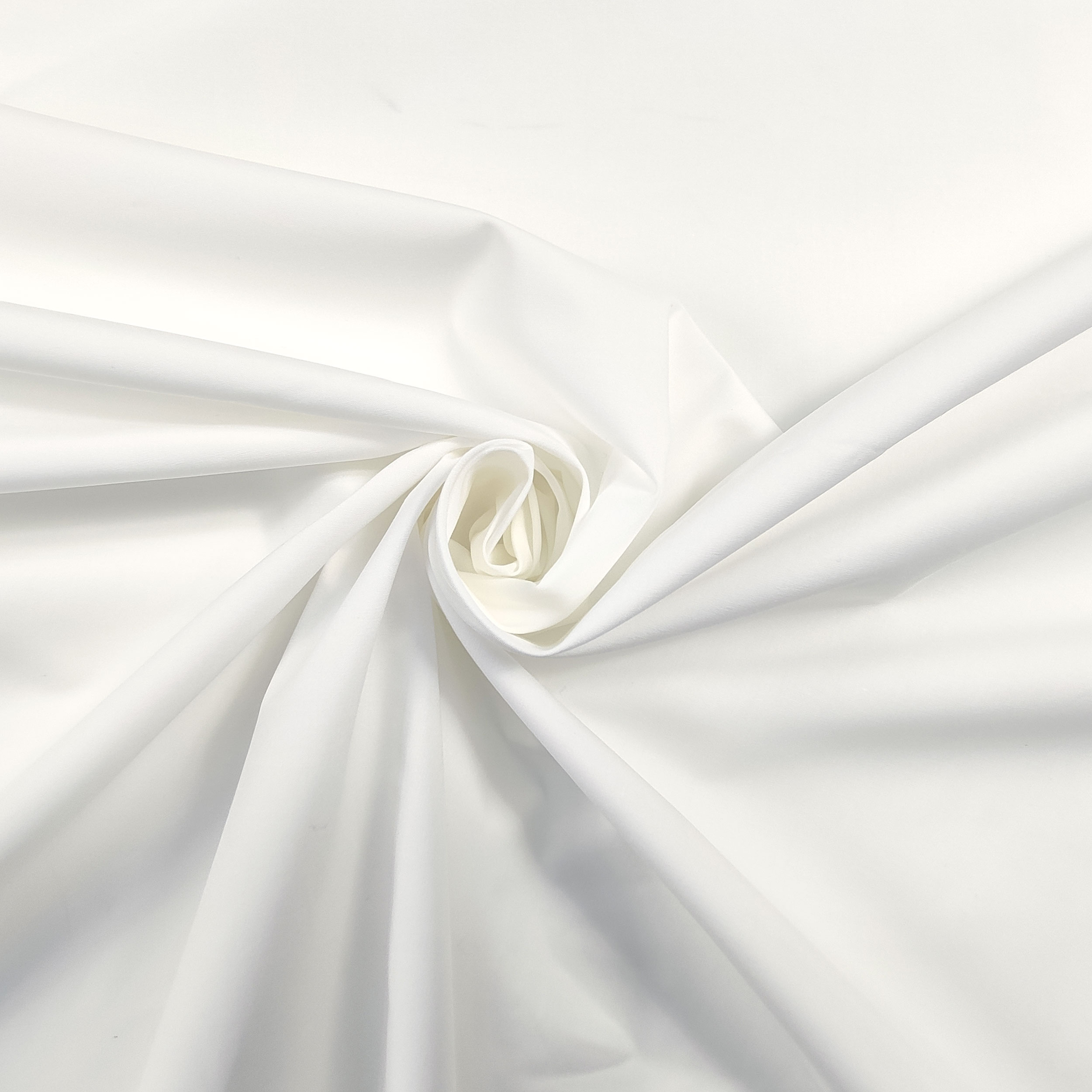 Cotone Bianco Elasticizzato per Camiceria
