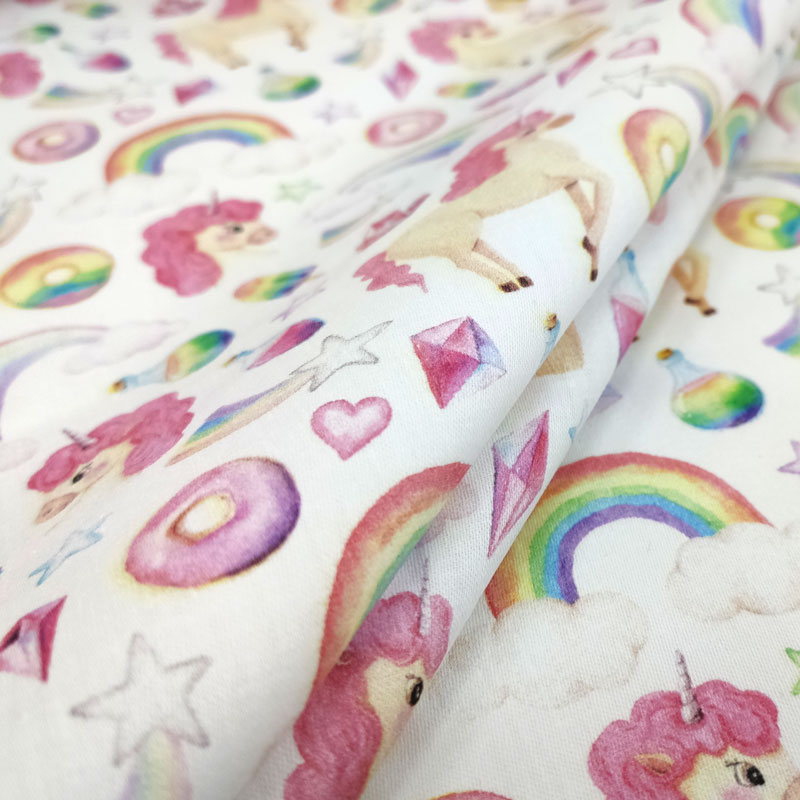 Rasatello Cotone Mondo degli Unicorni