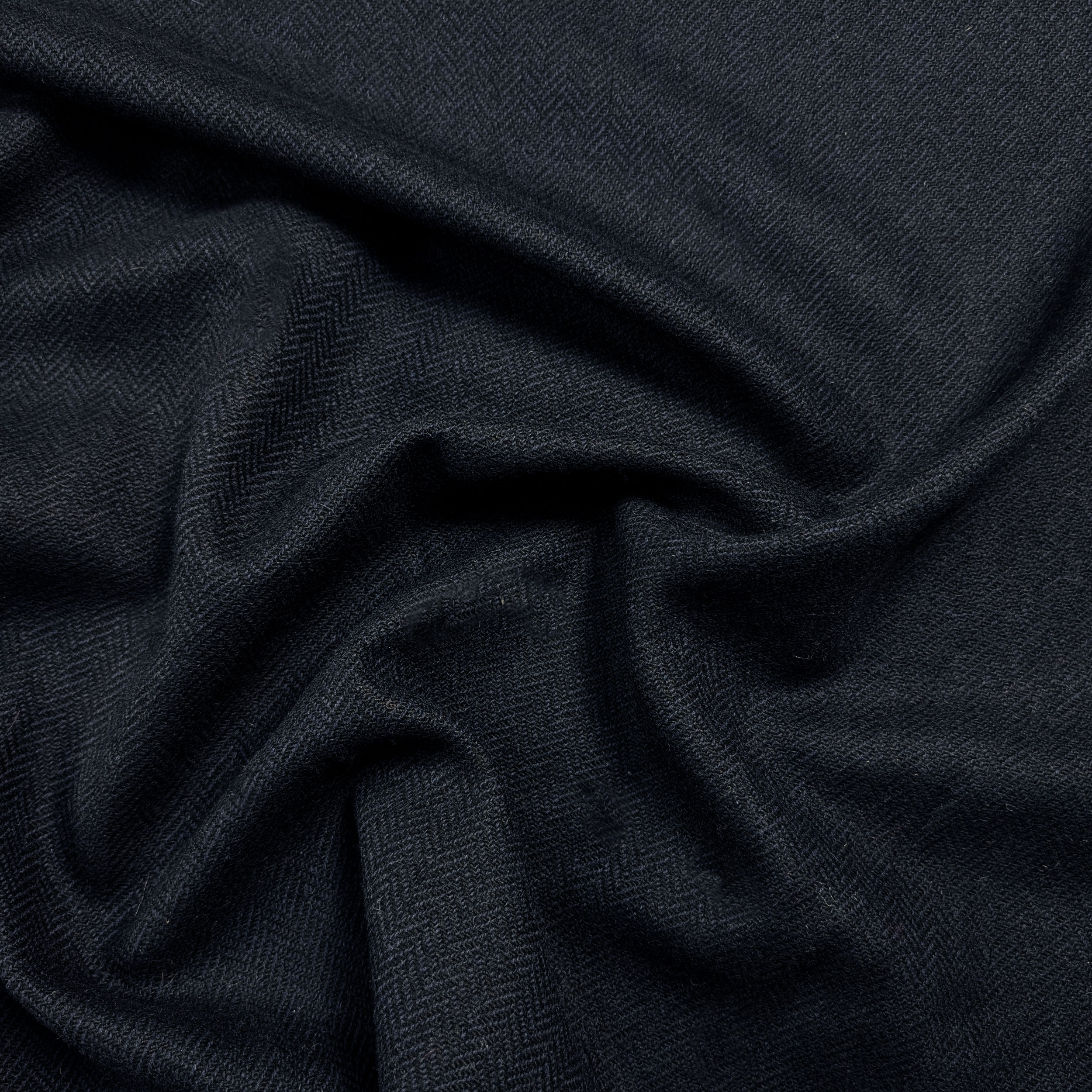 Cappotto Pura Lana Spigato Blu Notte Image