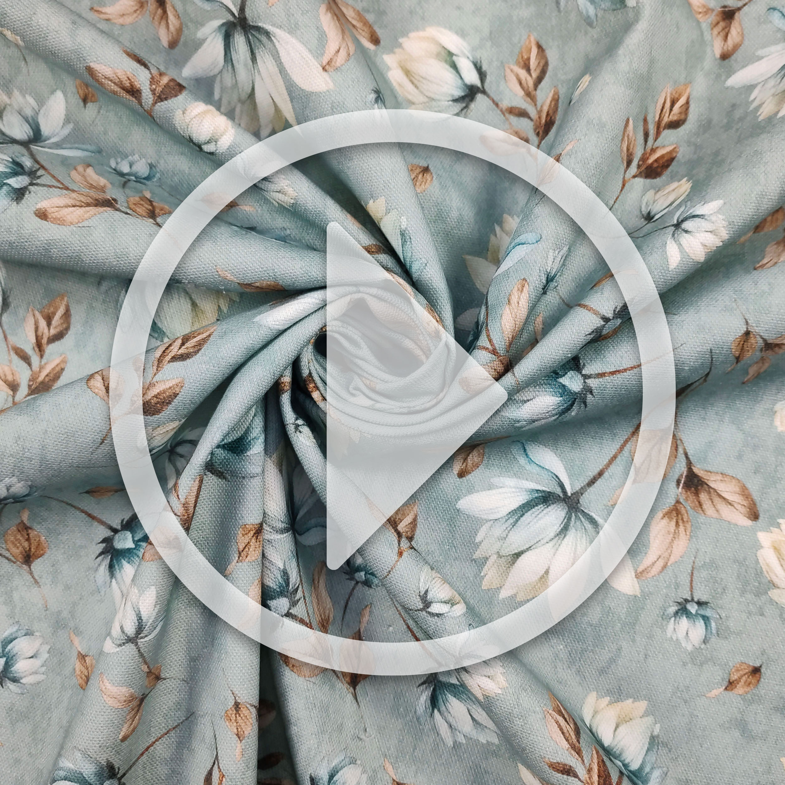 HWY 50 Federa In Tela Di Cotone Con Ricamo Geometrico Fiori – 45x45 Cm, Chiusura Lampo Invisibile, Blu