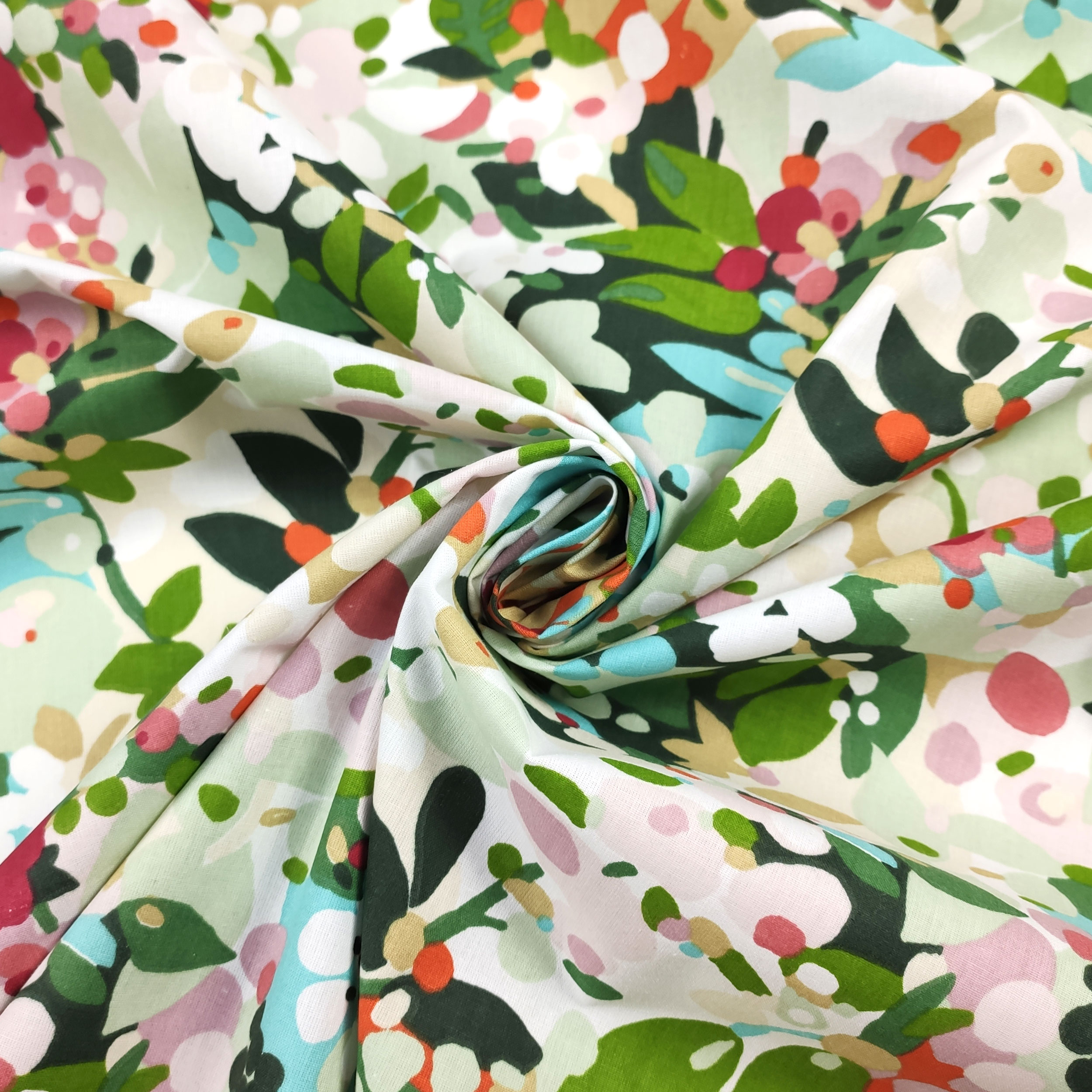Misto Cotone Fantasia Floreale Multicolor