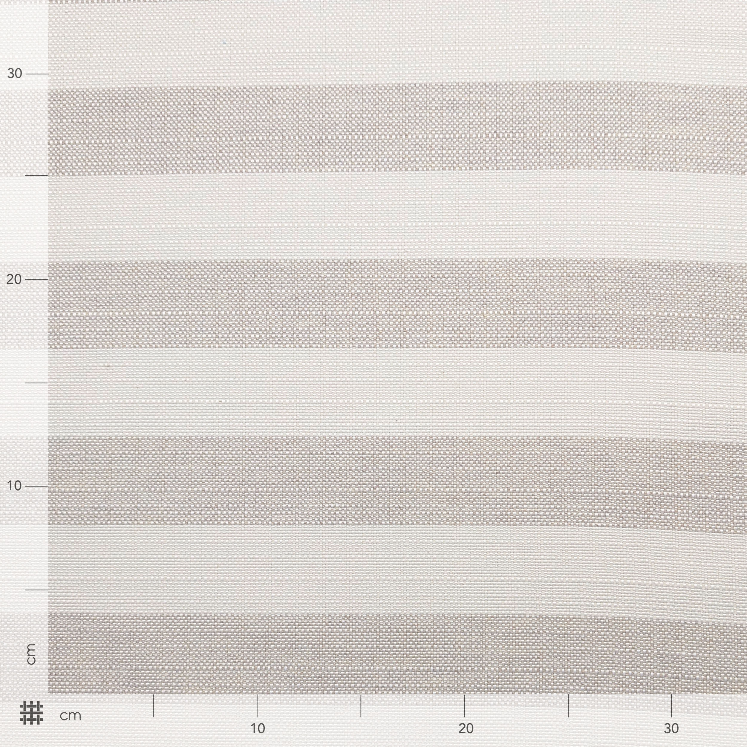 Tessuto Jacquard a Righe Tortora Image