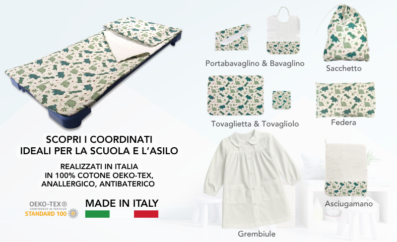 coordinati asilo di panini tessuti
