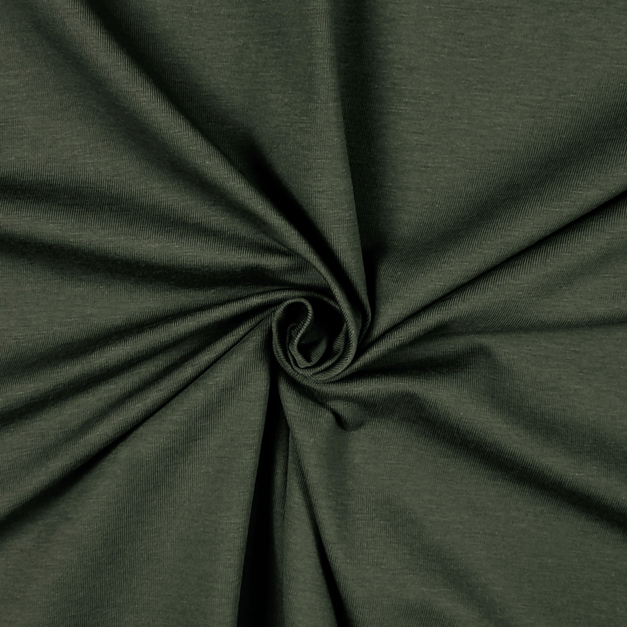 Tessuto verde militare jersey cotone