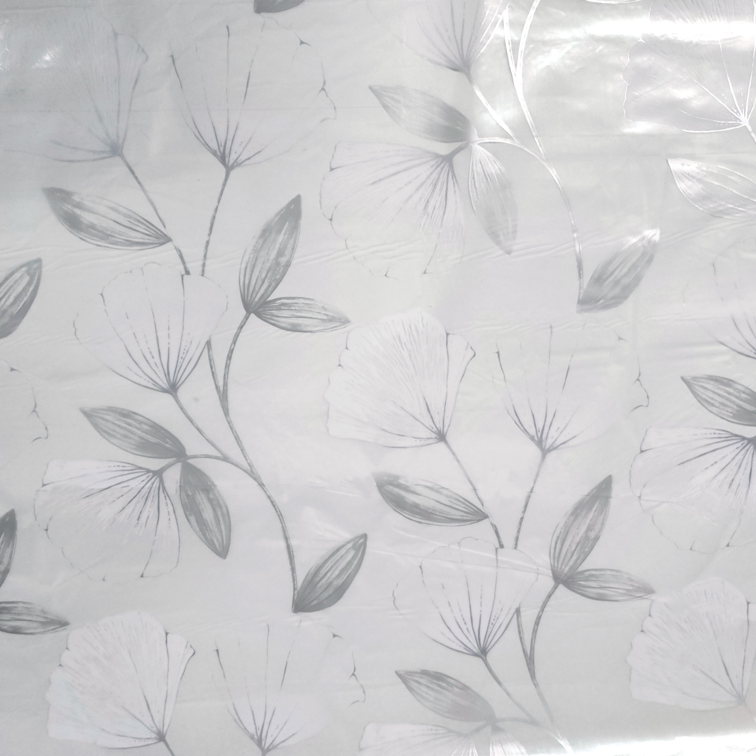 tessuto trasparente tovaglia fiori argento