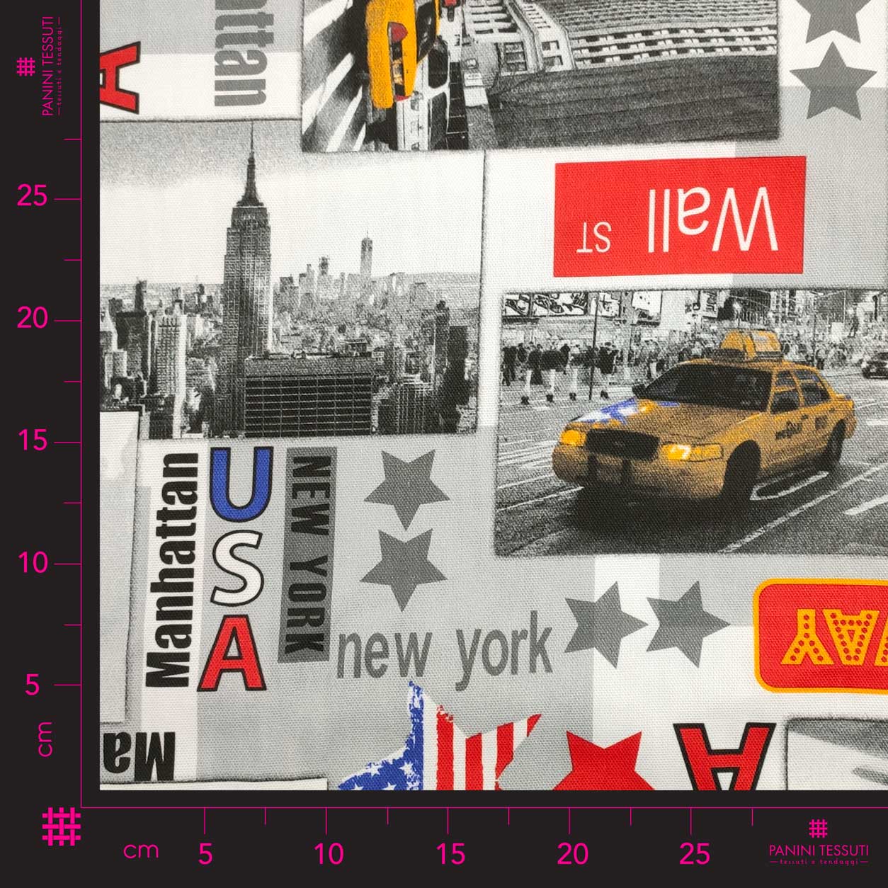 Tessuto Panama Fantasia New York Panini Tessuti e Tendaggi