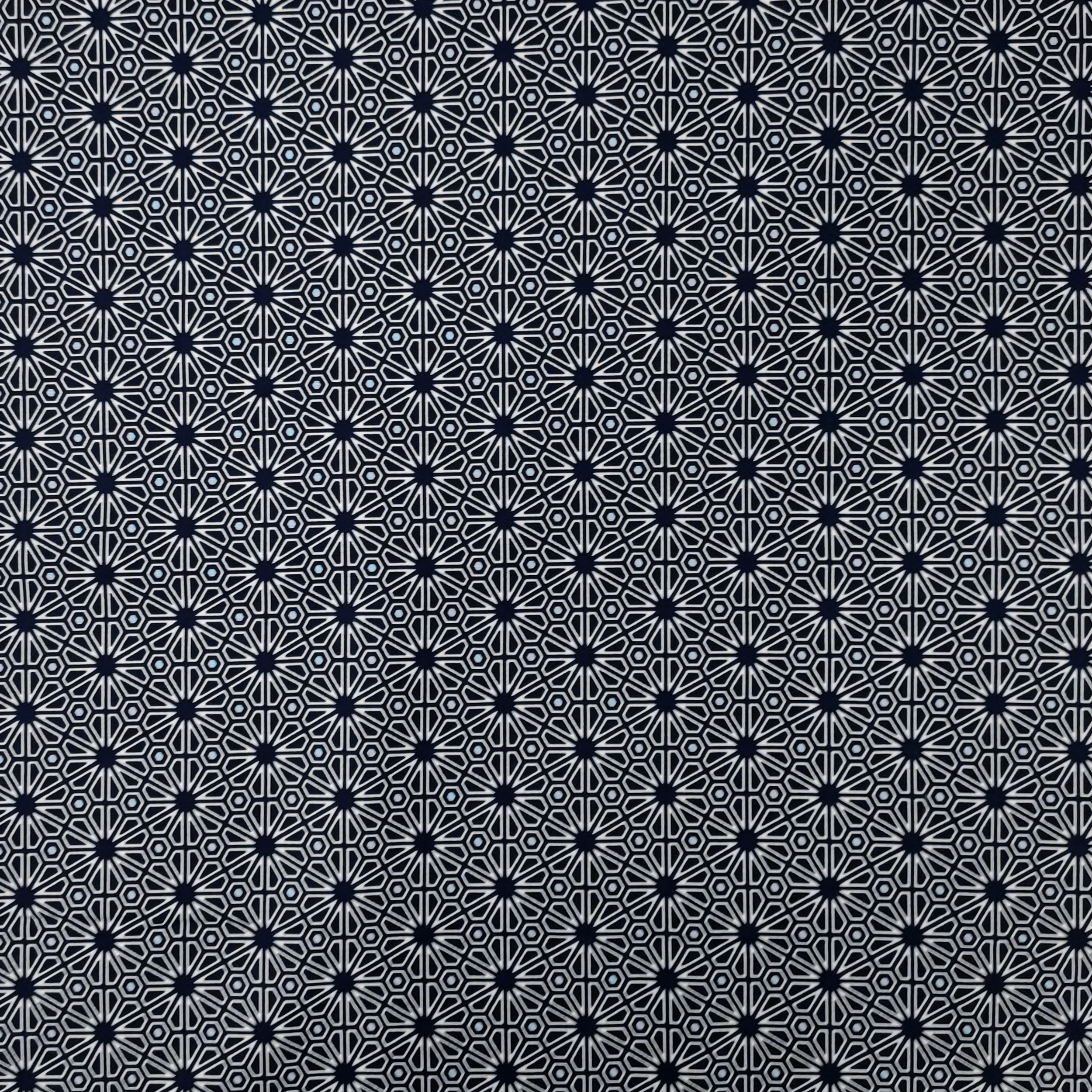 tessuto-cotone-fiori-geometrici-blu