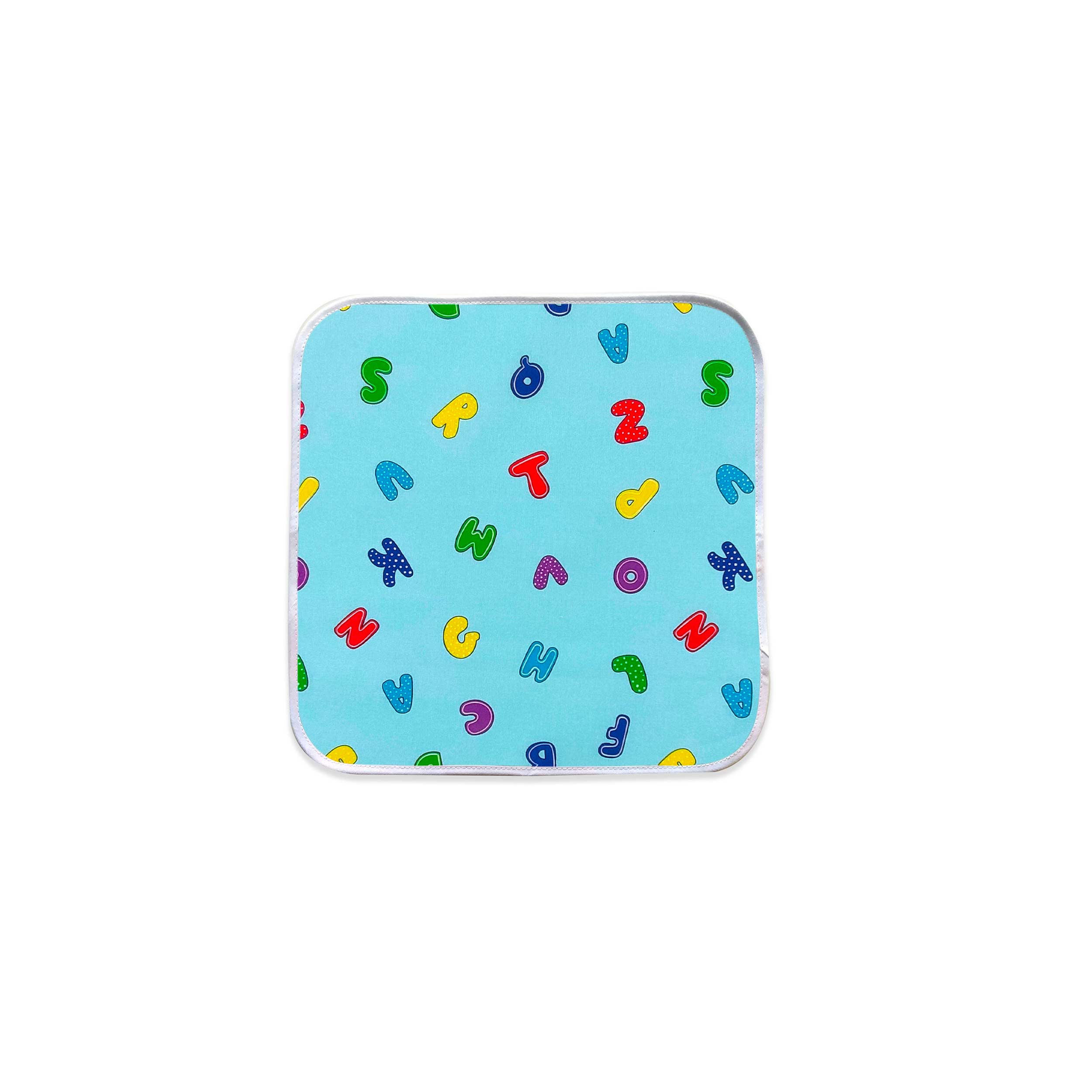 Coordinato Asilo Alfabeto Sfondo Azzurro