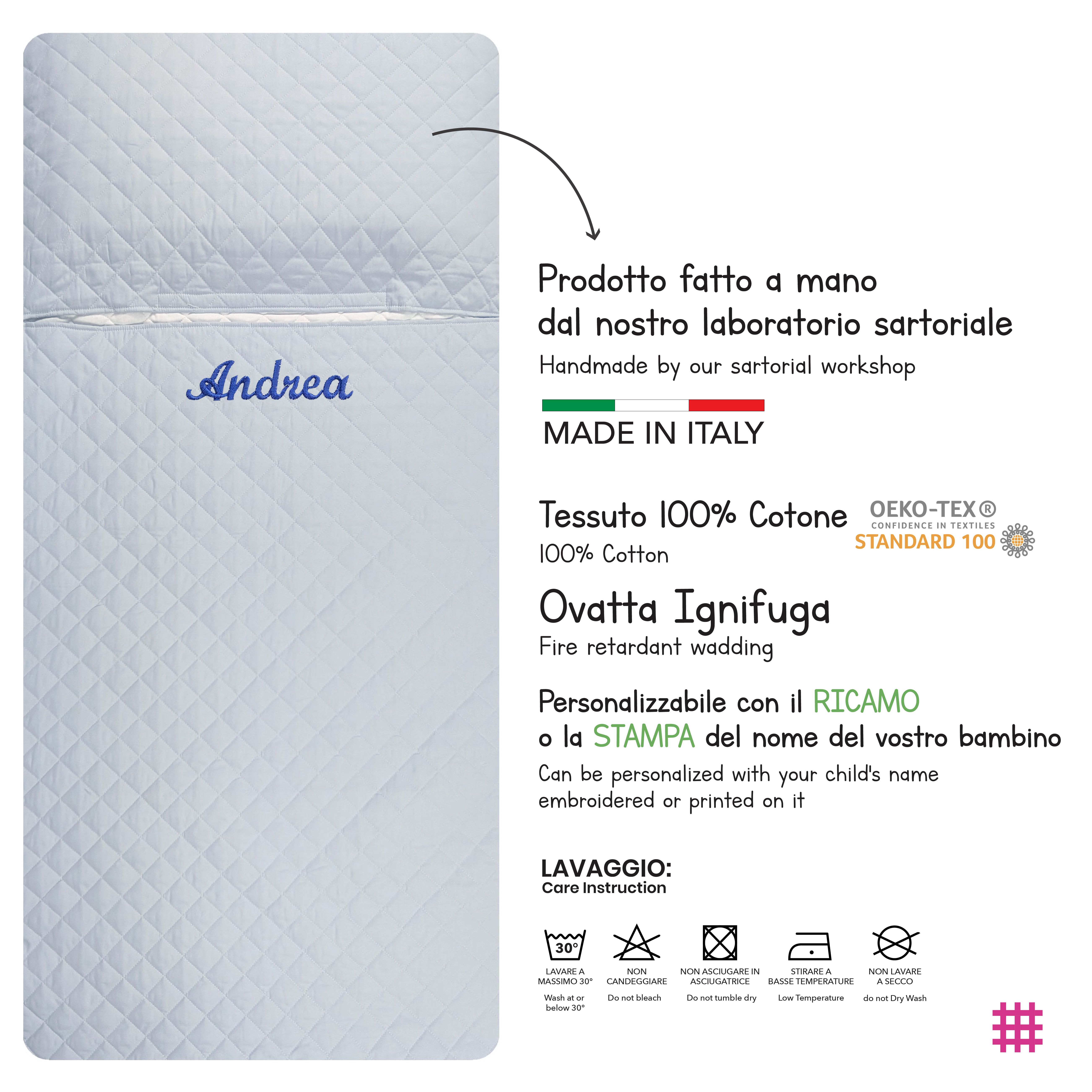 Sacco Nanna Tinta Unita Celeste Image
