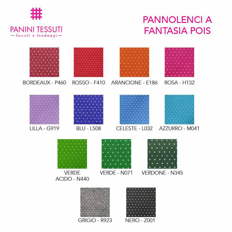 Pannolenci colori con pois bianchi (2)