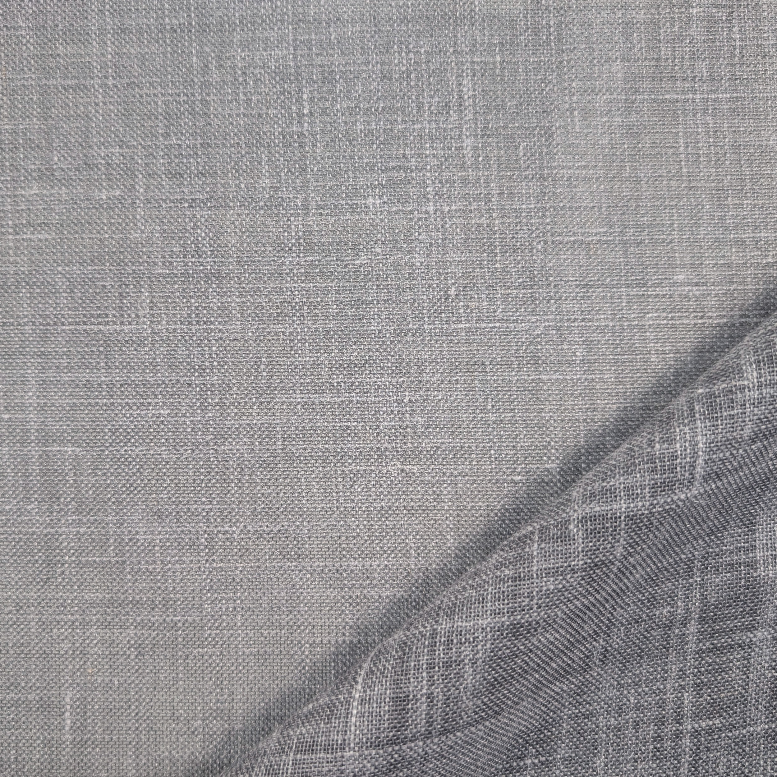 Tessuto Tenda Misto Lino Grigio Melange Image