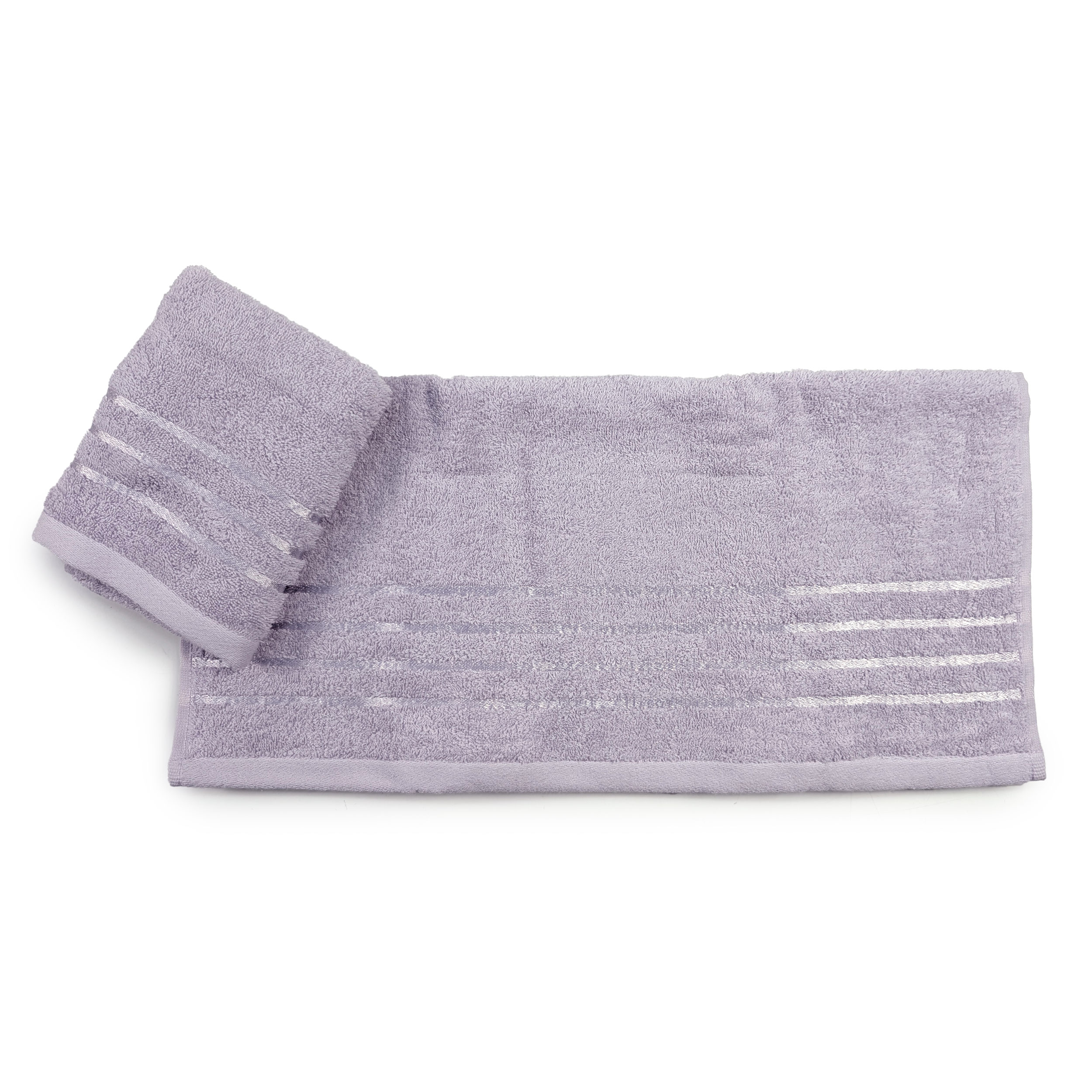 Set Asciugamani Bagno Viso e Ospite Lilla Image