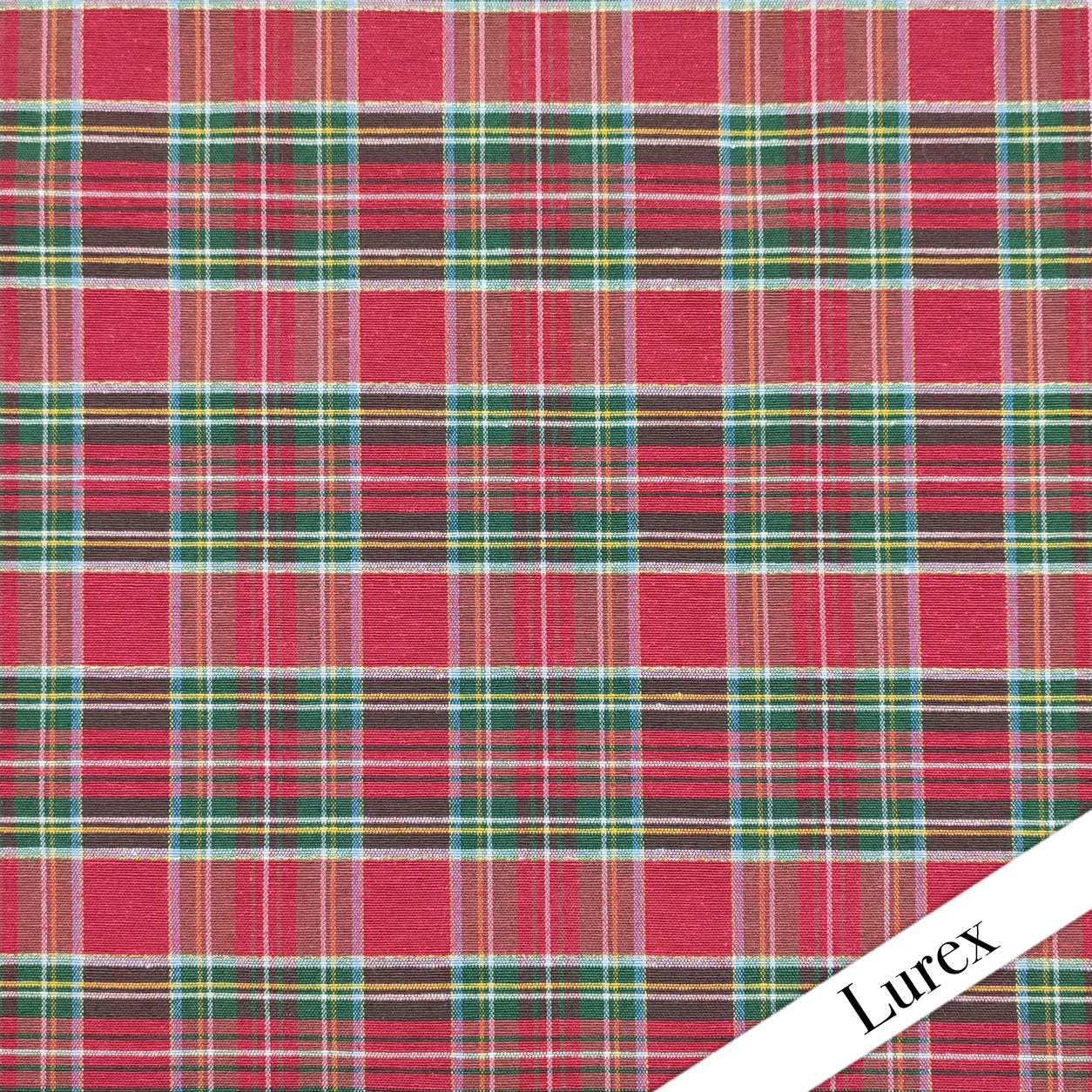 stoffa-tartan-scozzese-lurex-rosso-verde