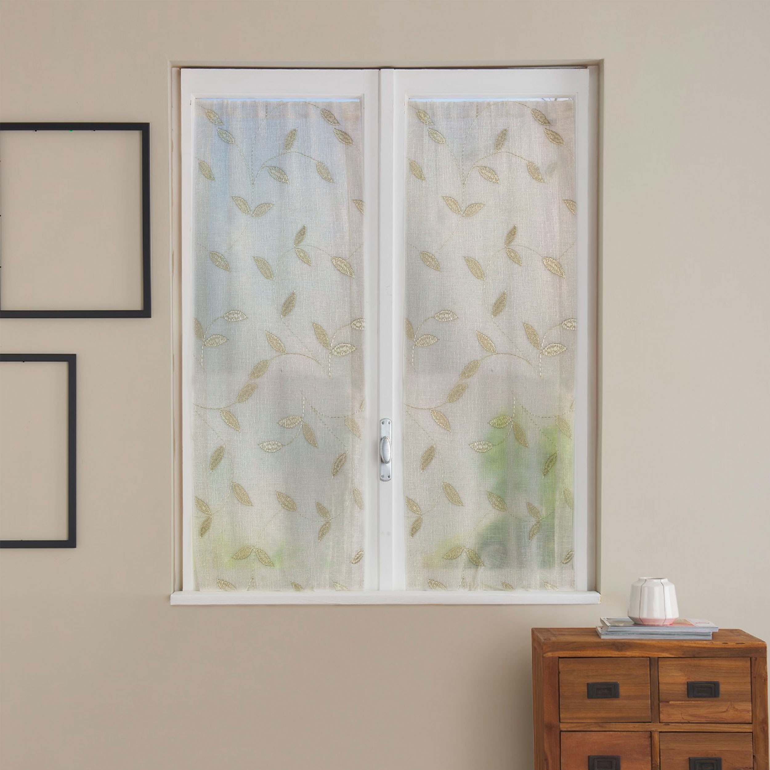 Tessuto Tendino Foglie Eleganti - Oro