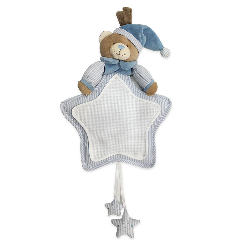 Fiocco Azzurro Orsetto Felice