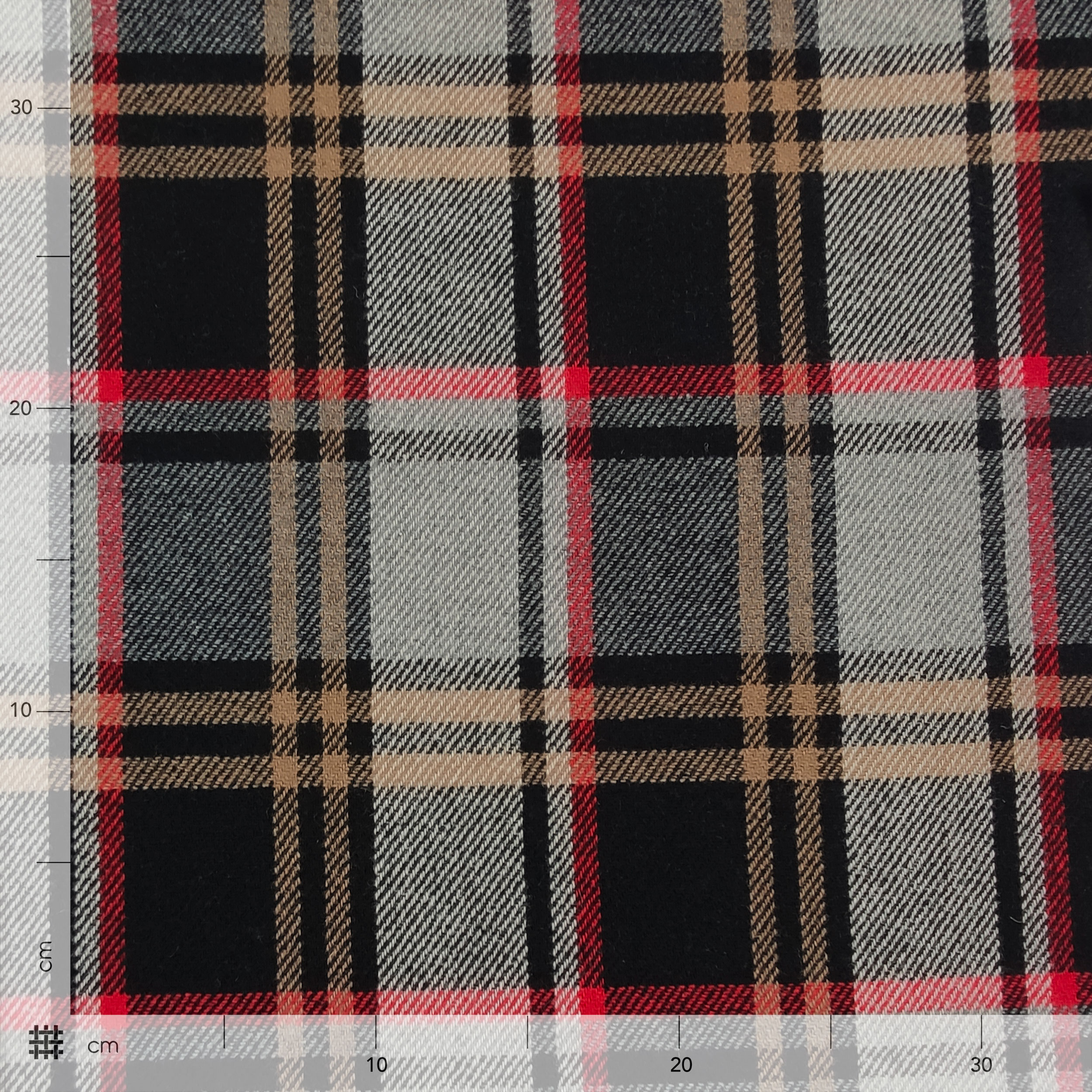 Cappotto Misto Lana Double Tartan e Grigio Tinta Unita