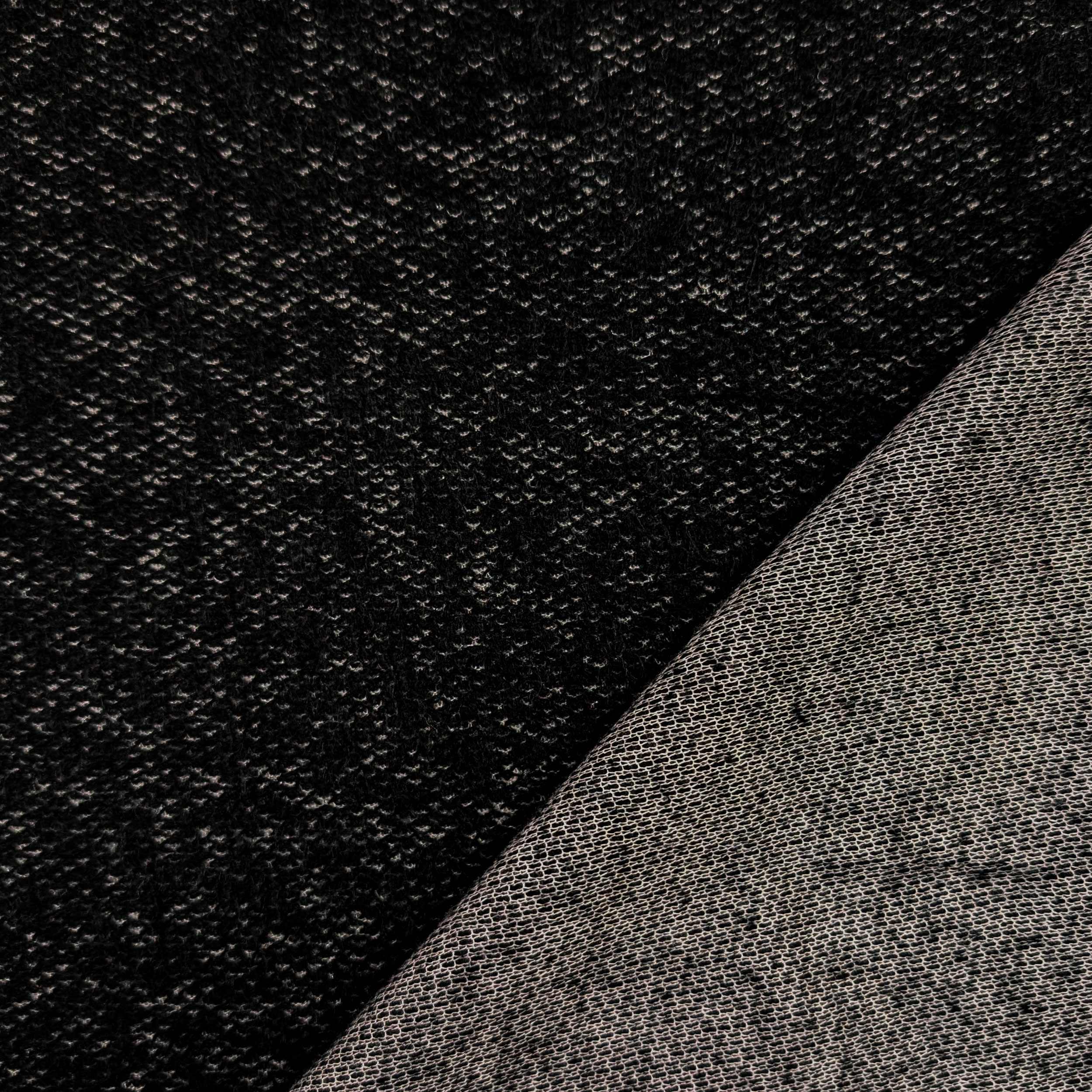 Maglia Effetto Cashmere Nero Melange Image