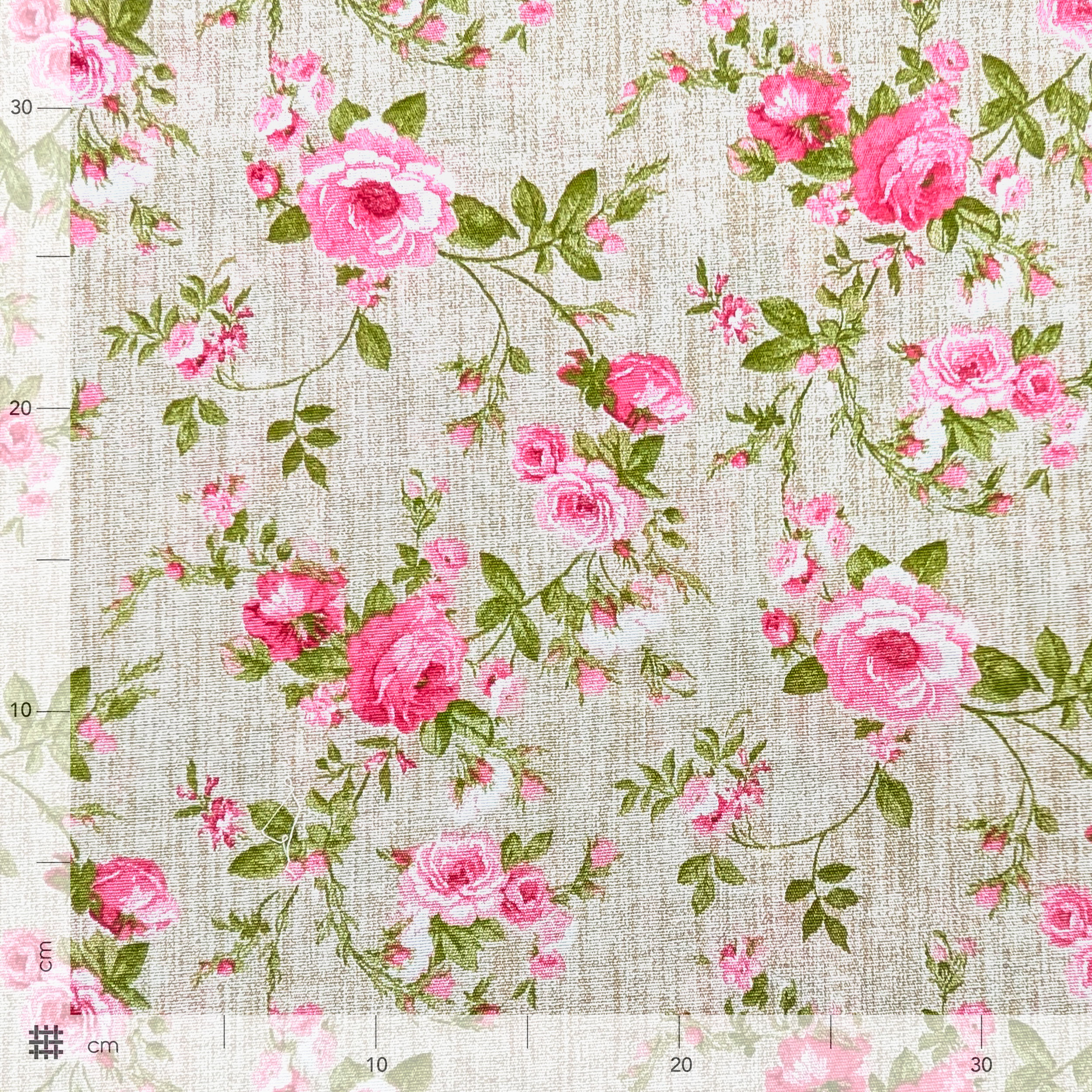 Panama Fantasia Rose Sfondo Beige Image