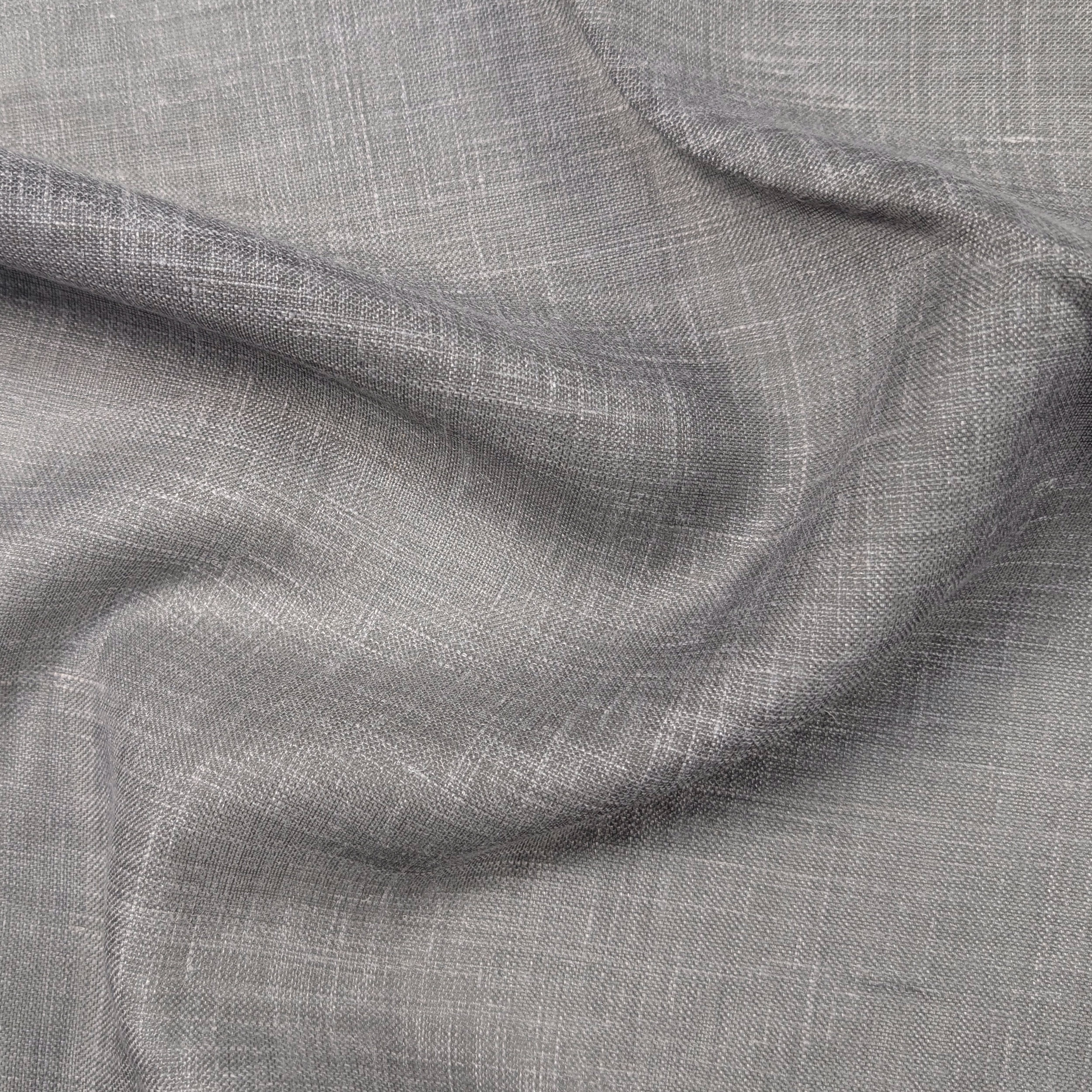 Tessuto Tenda Misto Lino Grigio Melange Image