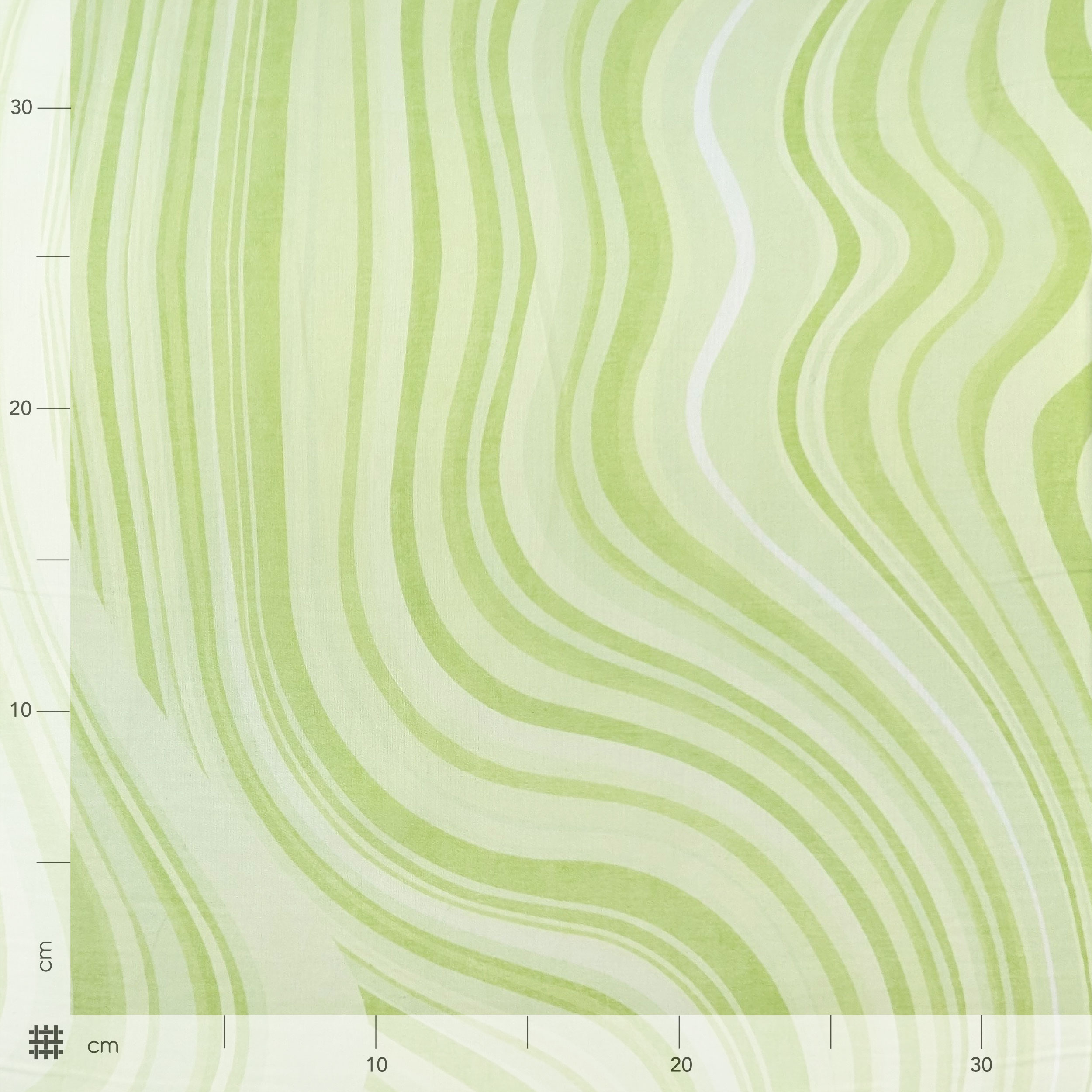 Mussola in Cotone Optical Verde Image