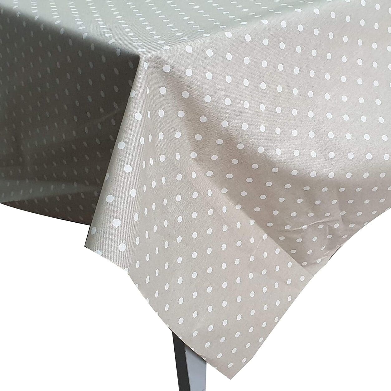 Tovaglia Cerata Effetto Lino Beige Ovale 140x200 Cm – Anro, Elegante E Pratica Per La Tua Cucina
