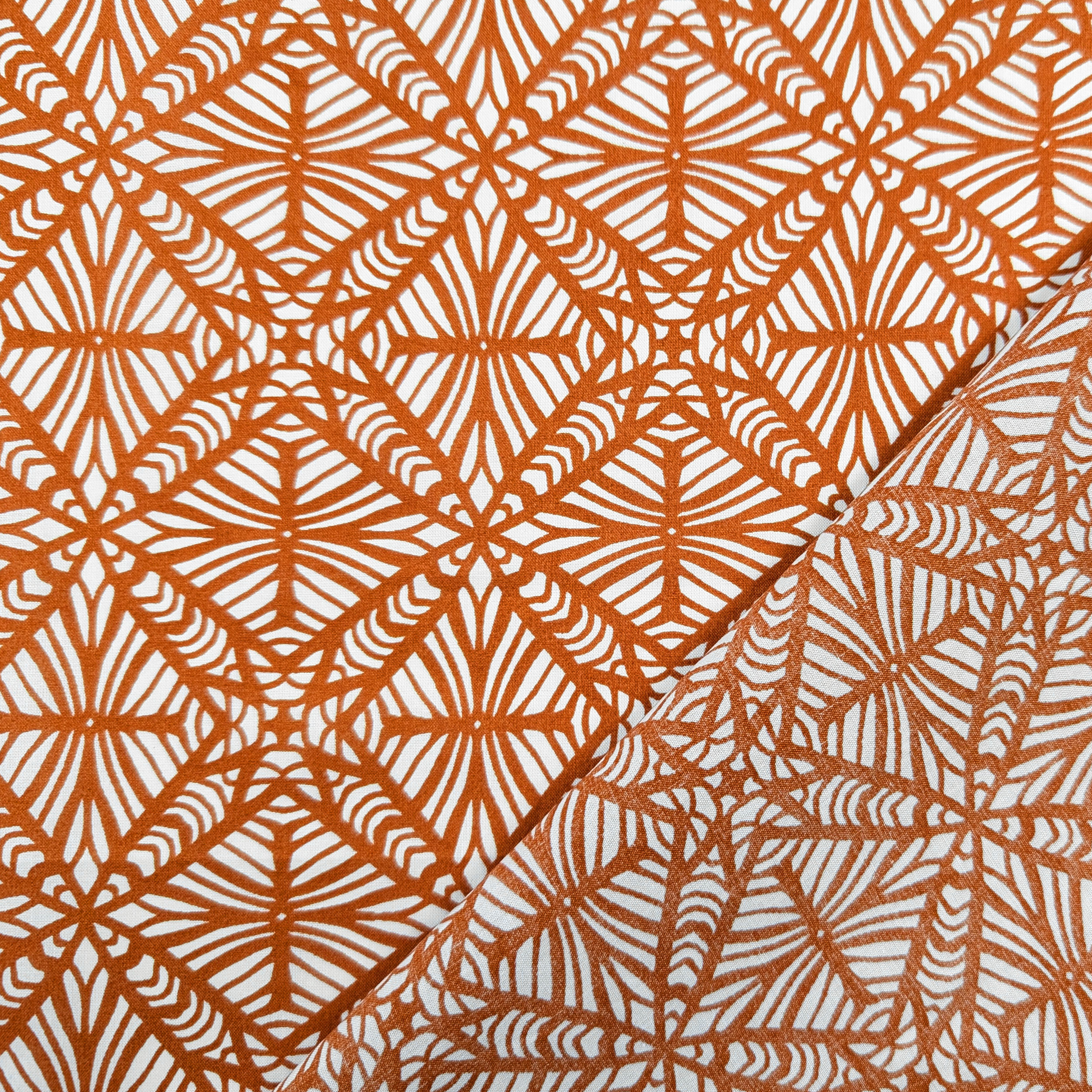 Ritaglio Cotone Fantasia Batik Cognac 280x135 cm Image