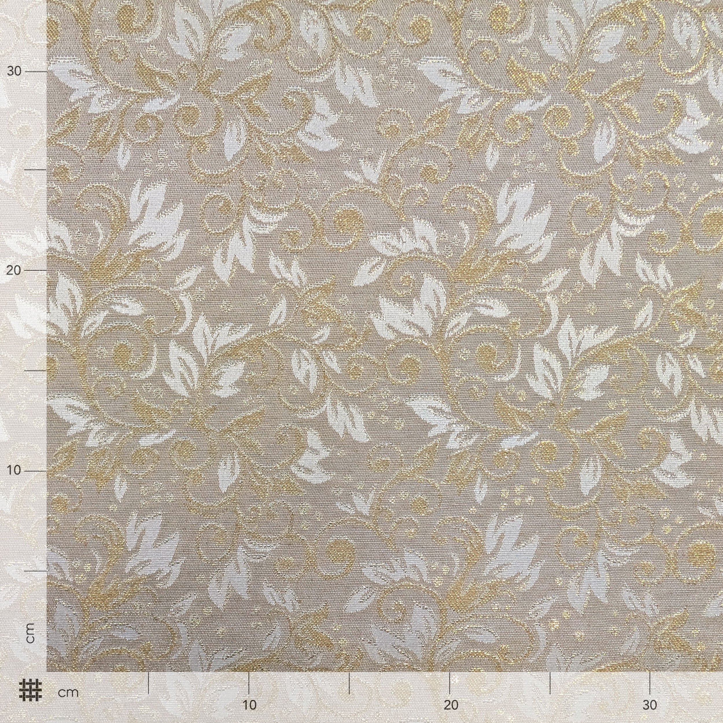 Jacquard Damascato Beige Oro Lurex Image