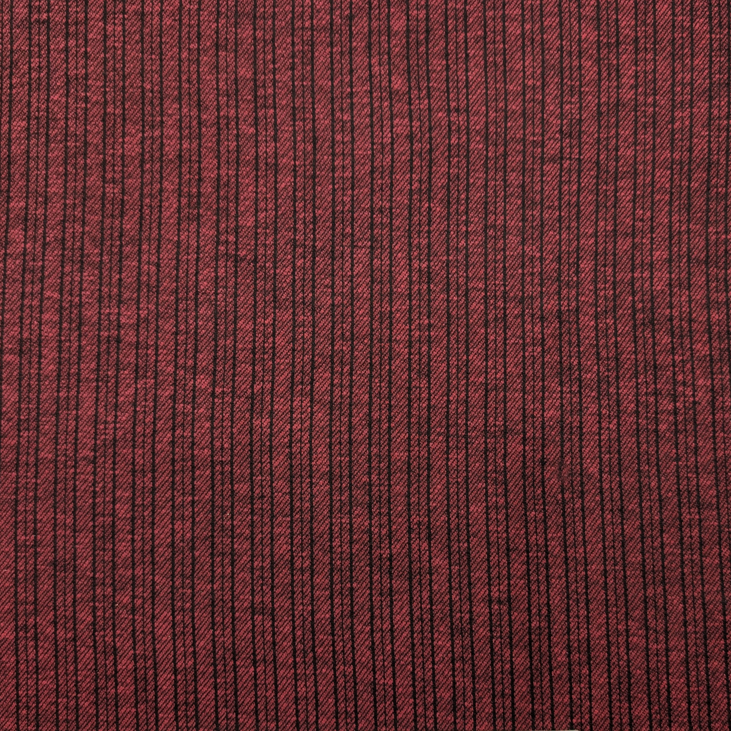 Punto Milano Cotone Righe Sfondo Bordeaux Image