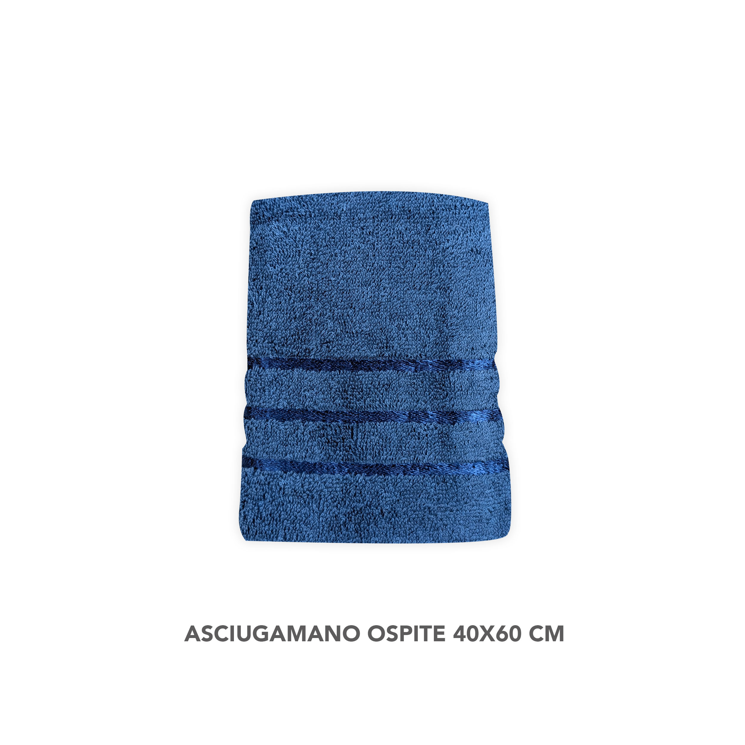 Set Asciugamani Bagno Viso e Ospite Blu Image