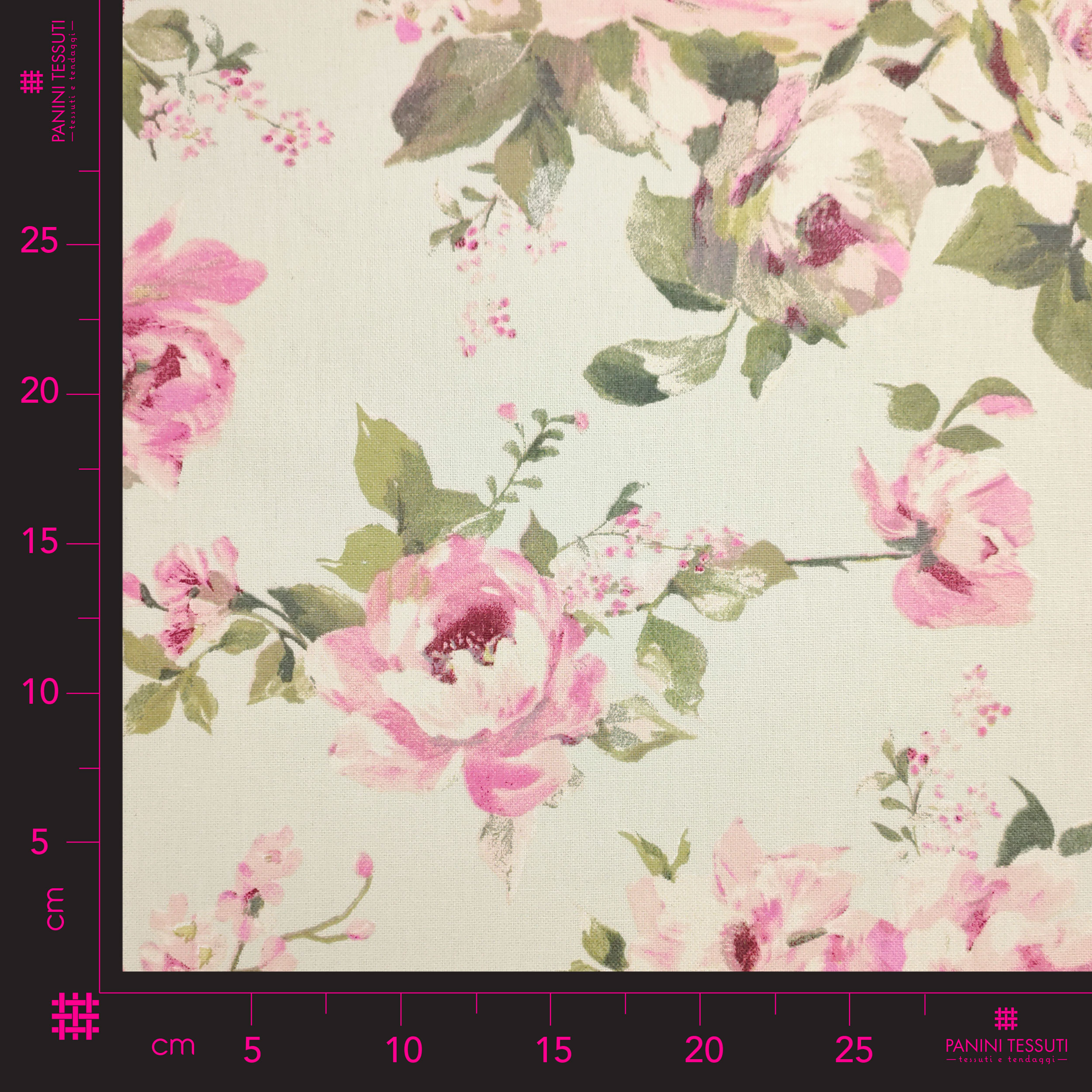 Tessuto Panama Rose Vintage