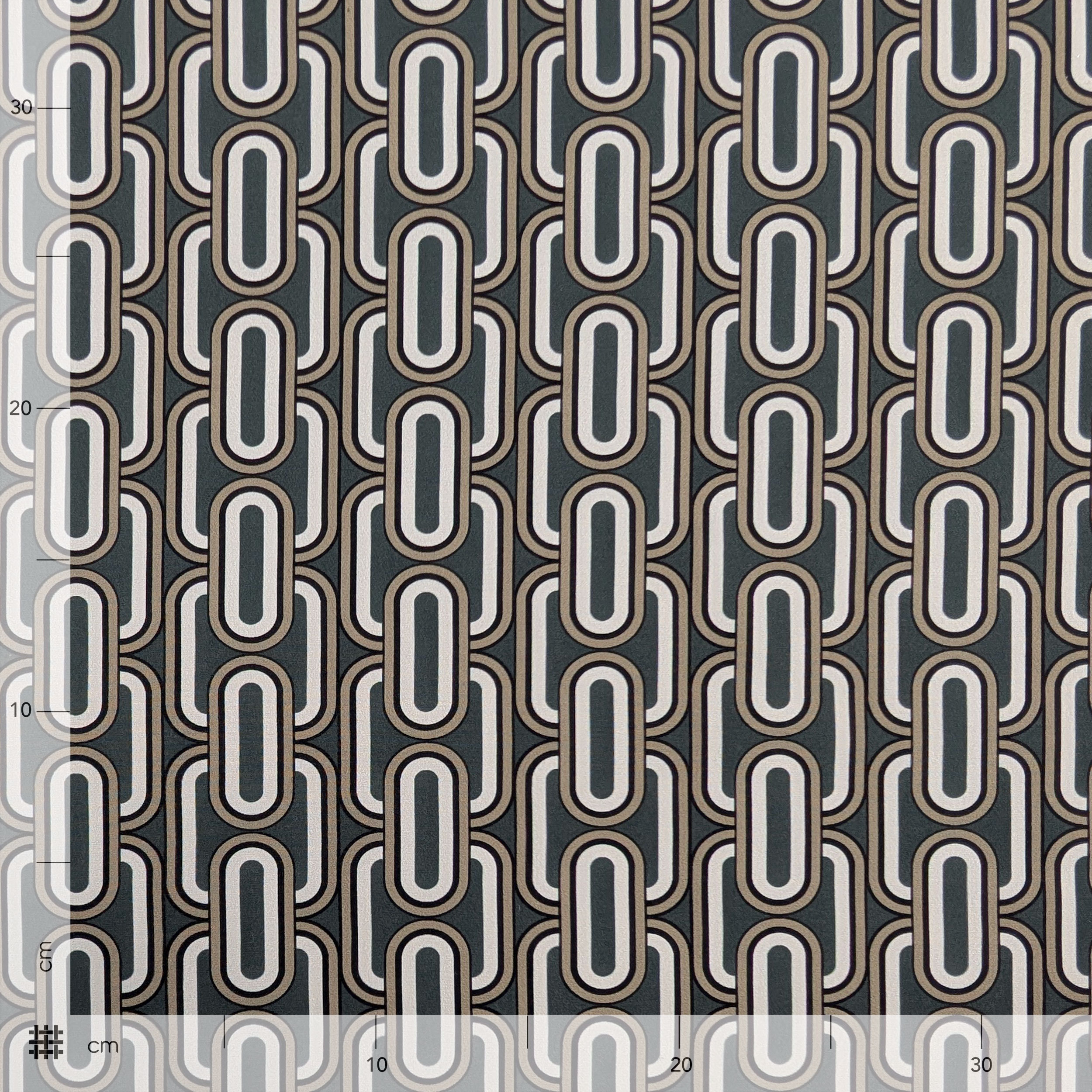 Ritaglio Comfort Fantasia Geometrica Grigio Piombo 70x145 cm Image