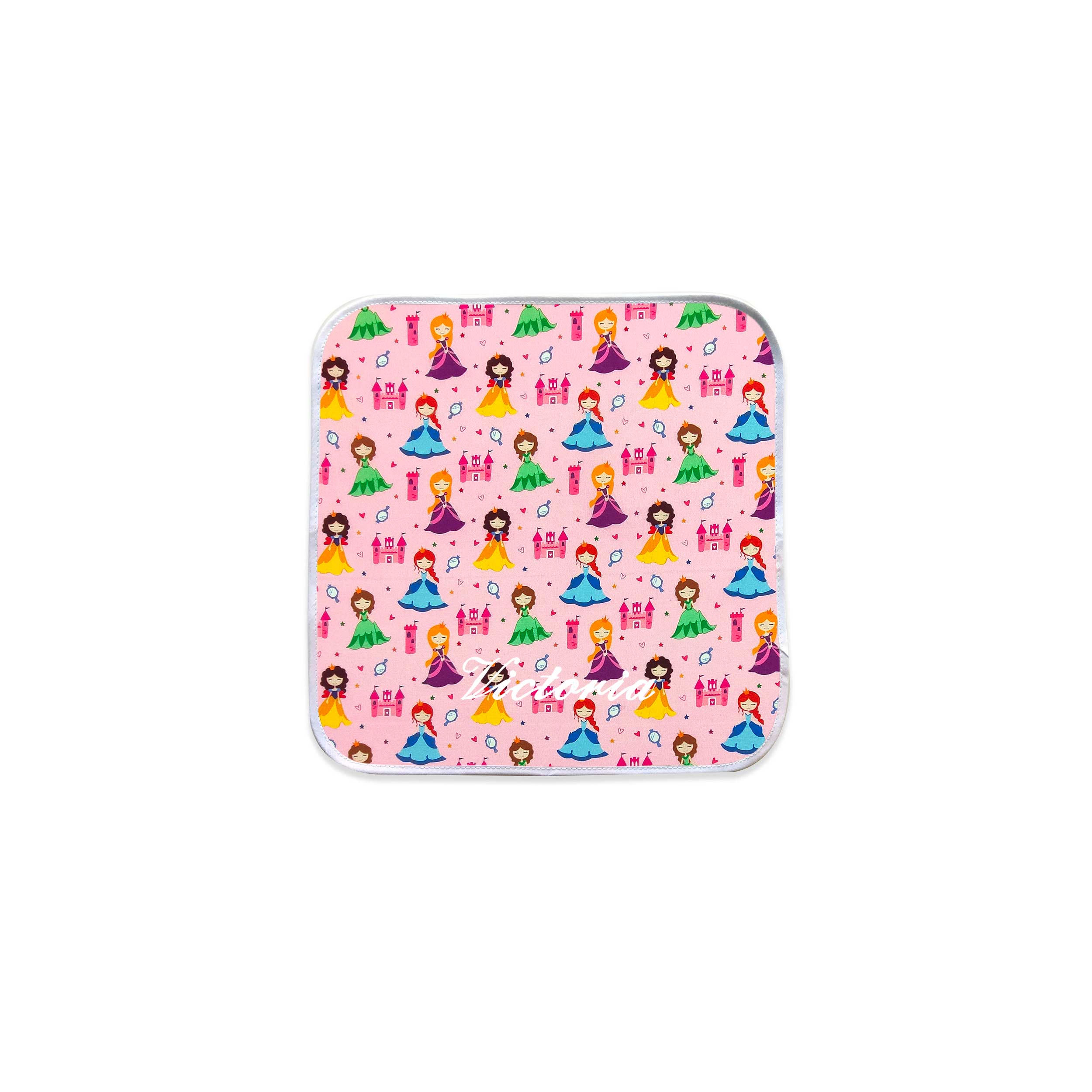 Tovagliolo Principesse Sfondo Rosa
