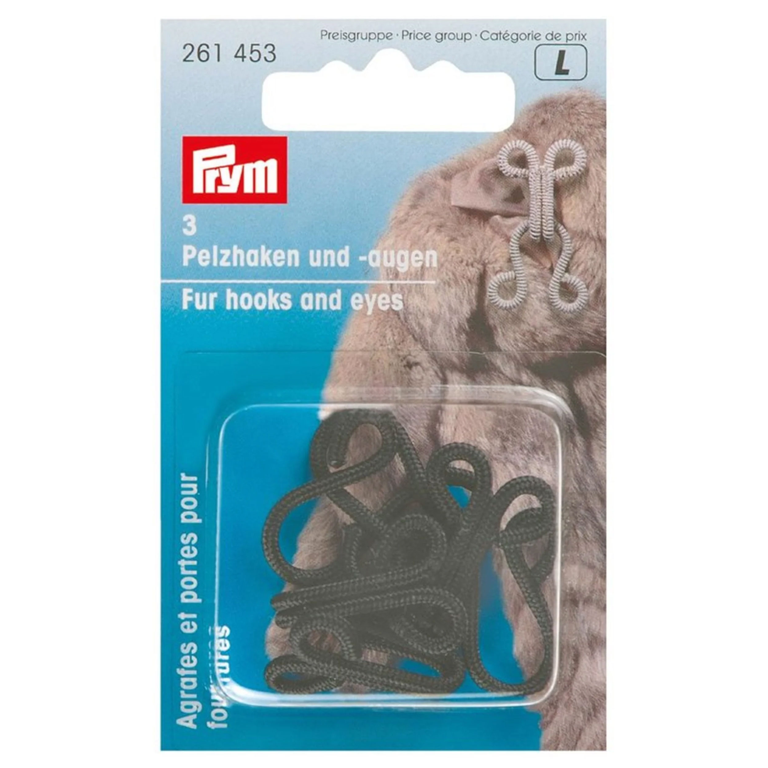 Ganci e Occhielli Prym Nero per Pellicce