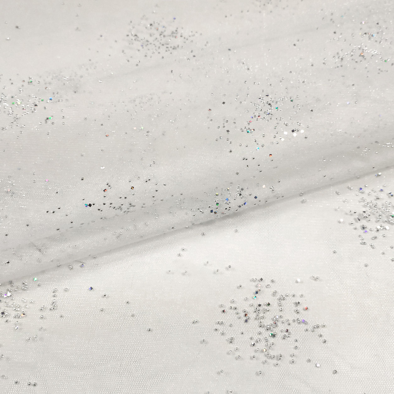 Tulle Bianco con Strass